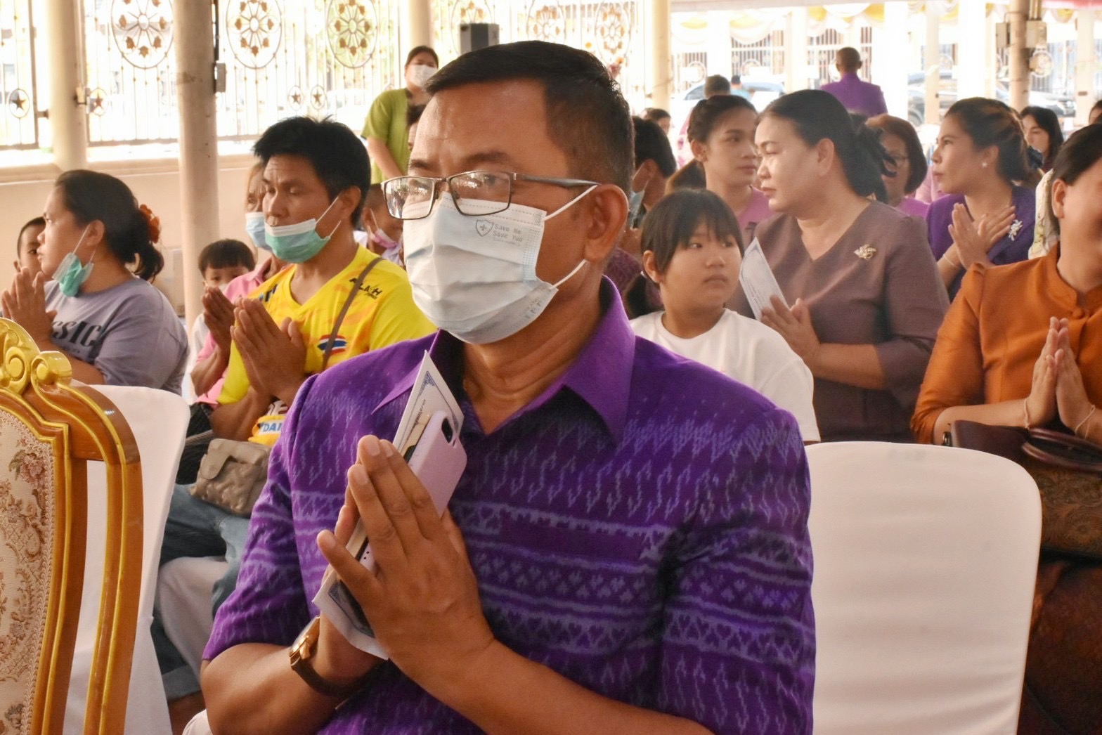 จังหวัดมหาสารคาม ประกอบพิธีทอดผ้าป่ามหากุศลสมทบกองทุนพัฒนาเด็กชนบทฯ จังหวัดมหาสารคาม