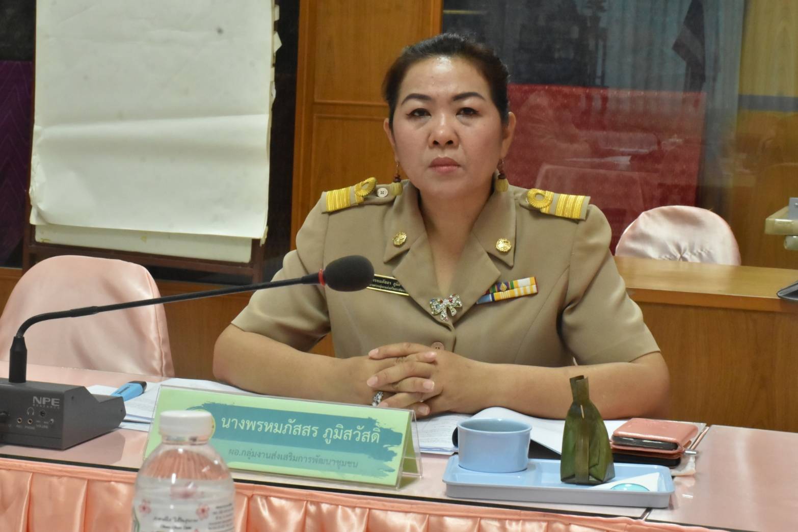 พช.มหาสารคาม รับการตรวจราชการของผู้ตรวจราชการกรมการพัฒนาชุมชน