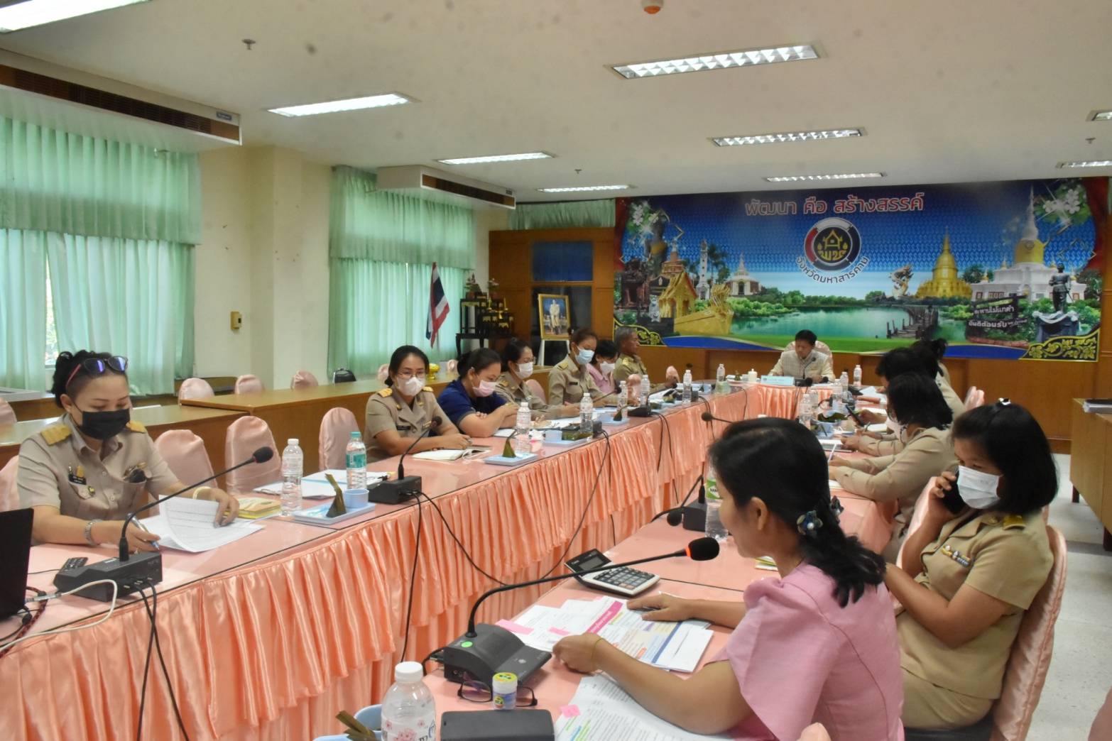 พช.มหาสารคาม รับการตรวจราชการของผู้ตรวจราชการกรมการพัฒนาชุมชน