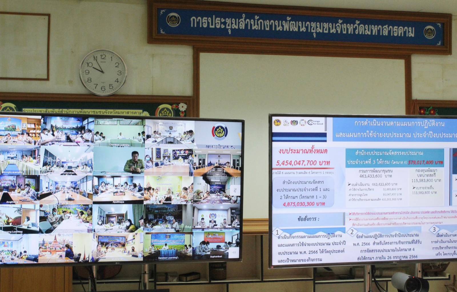 ?พช.มหาสารคาม ร่วมประชุมกรมการพัฒนาชุมชน ครั้งที่ 6/2566 ผ่านระบบวิดีทัศน์ทางไกล (Video Conference)?
