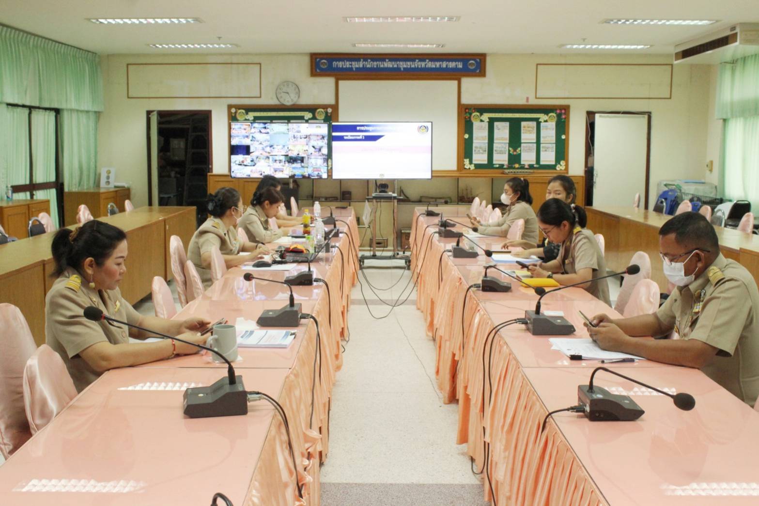 ?พช.มหาสารคาม ร่วมประชุมกรมการพัฒนาชุมชน ครั้งที่ 6/2566 ผ่านระบบวิดีทัศน์ทางไกล (Video Conference)?