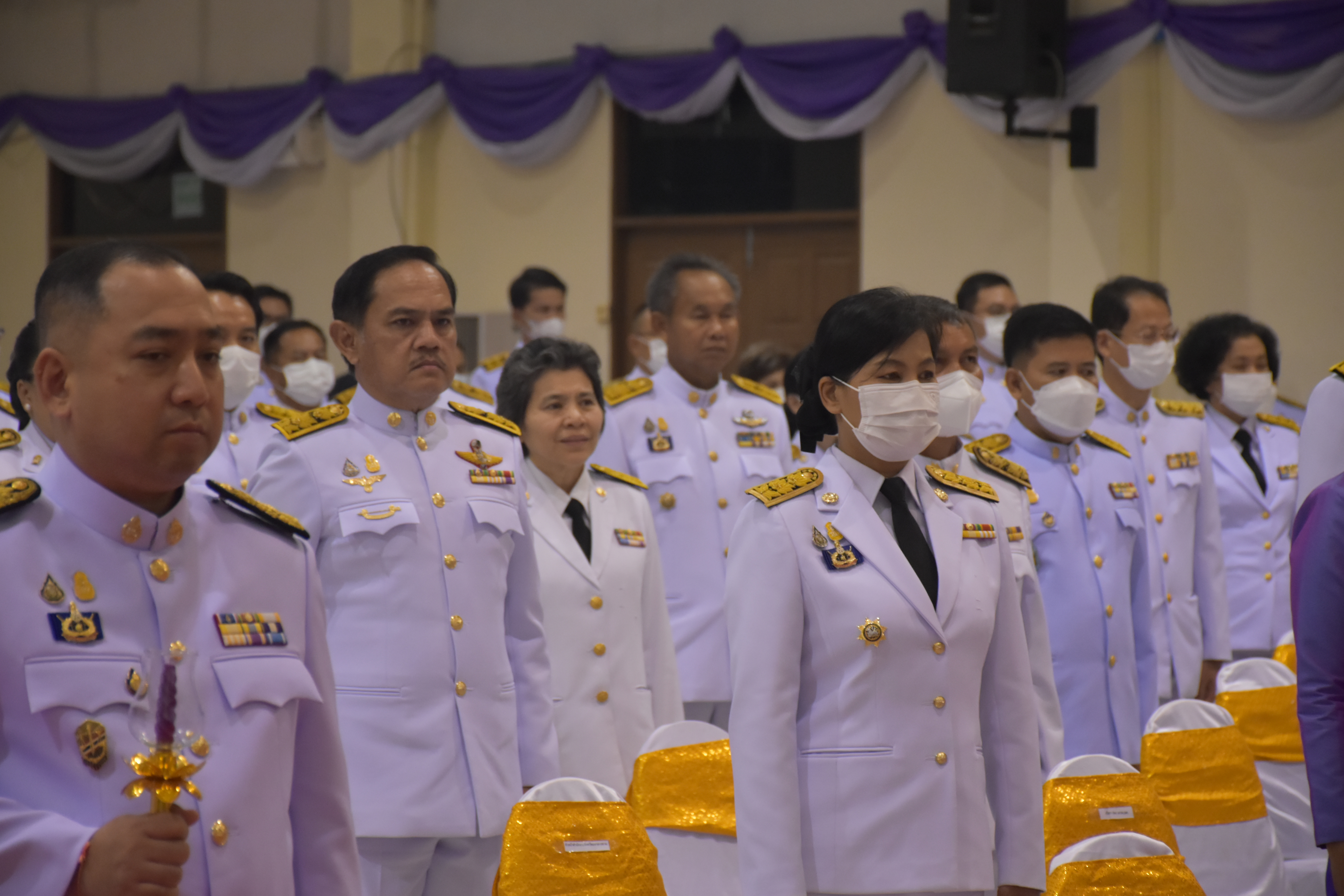 ?พช.มหาสารคาม ร่วมพิธีวางพานพุ่ม และจุดเทียนชัยถวายพระพรชัยมงคล สมเด็จพระนางเจ้าสุทิดา พัชรสุธาพิมลลักษณ พระบรมราชินี เนื่องในโอกาสวันเฉลิมพระชนมพรรษา วันที่ 3 มิถุนายน 2566 ?