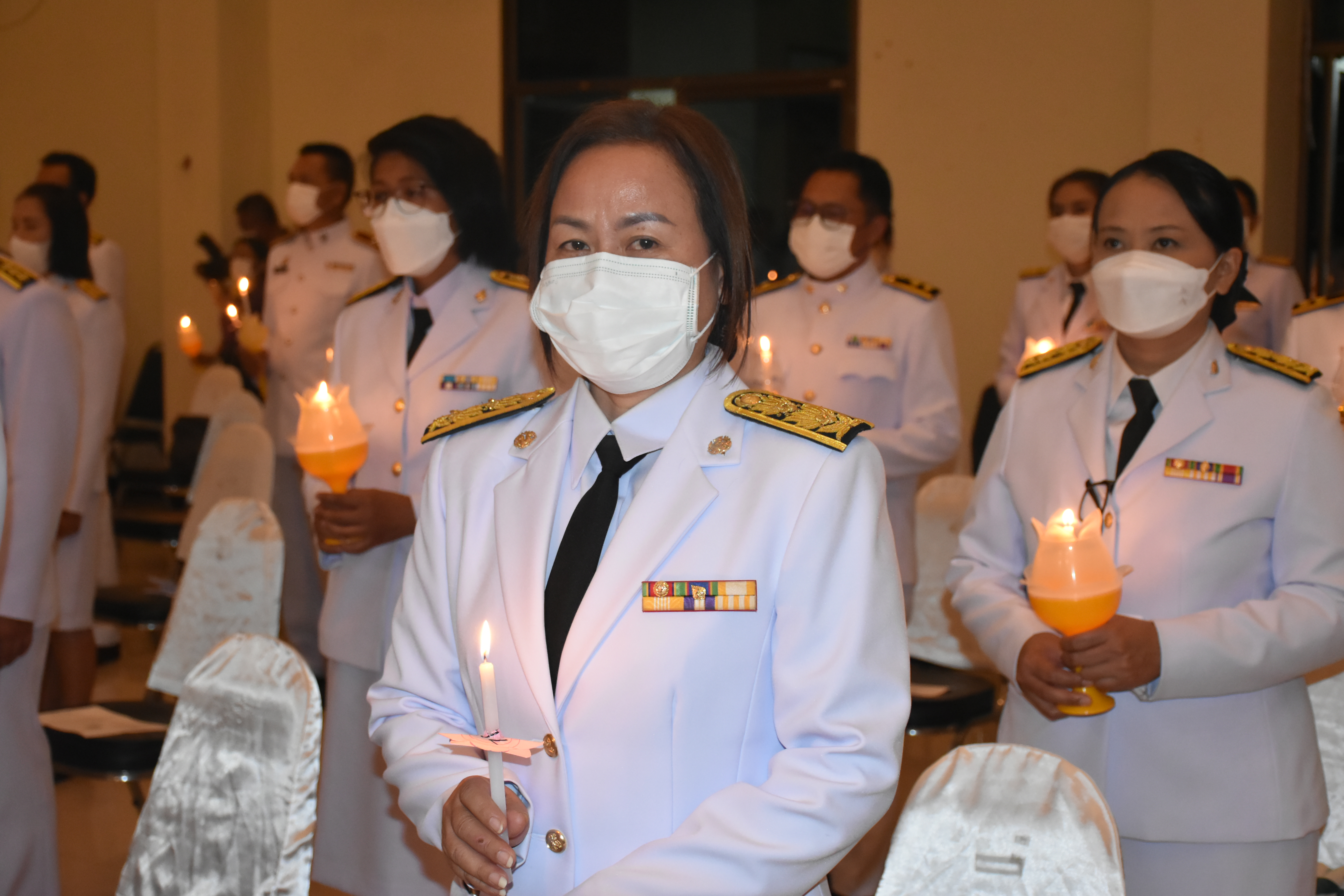 ?พช.มหาสารคาม ร่วมพิธีวางพานพุ่ม และจุดเทียนชัยถวายพระพรชัยมงคล สมเด็จพระนางเจ้าสุทิดา พัชรสุธาพิมลลักษณ พระบรมราชินี เนื่องในโอกาสวันเฉลิมพระชนมพรรษา วันที่ 3 มิถุนายน 2566 ?