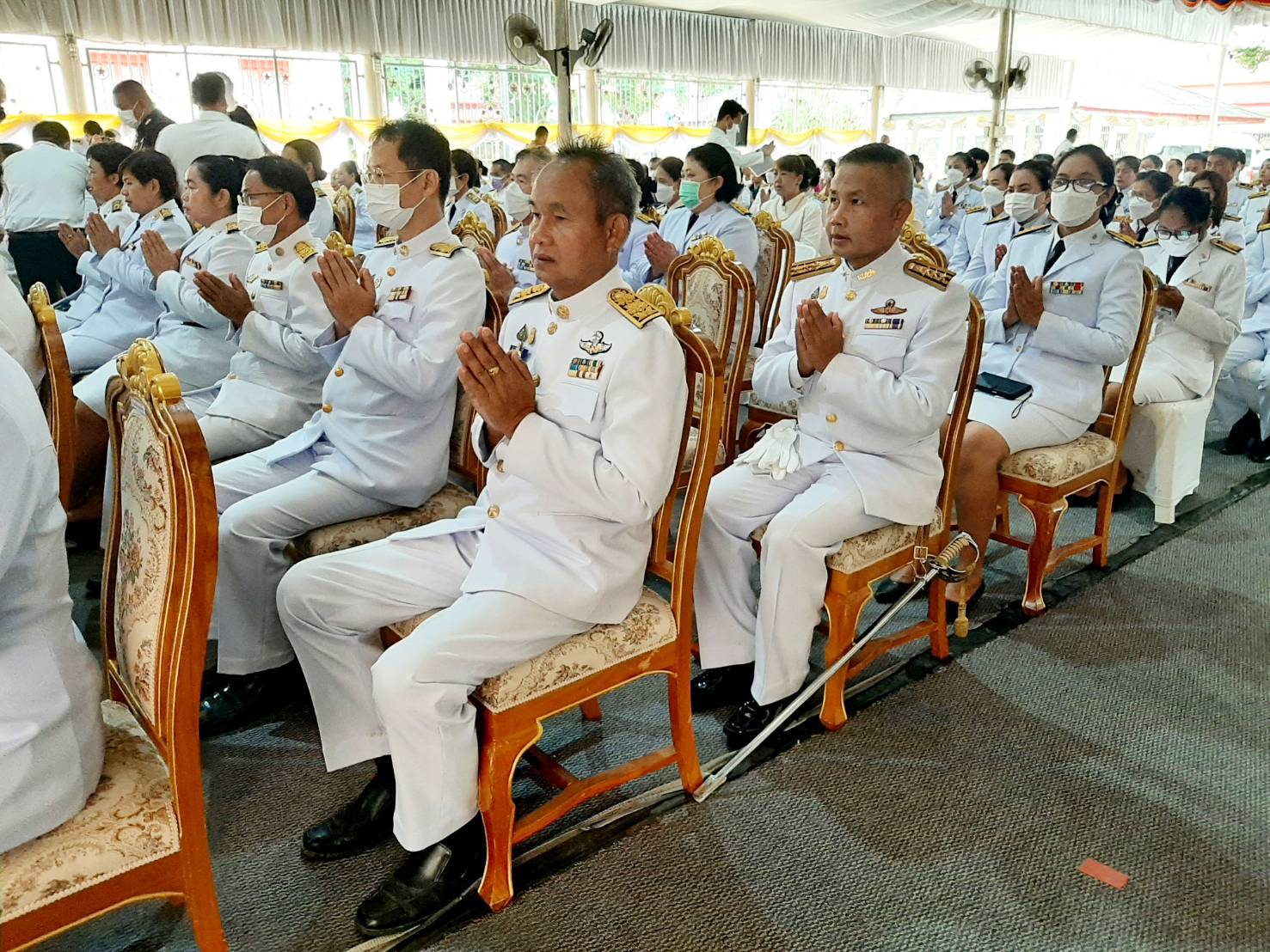 ?พัฒนาการจังหวัดมหาสารคาม ร่วมพิธีเจริญพระพุทธมนต์เฉลิมพระเกียรติสมเด็จพระเจ้าน้องนางเธอ เจ้าฟ้าจุฬาภรณวลัยลักษณ์ อัครราชกุมารี กรมพระศรีสวางควัฒน วรขัตติยราชนารี เนื่องในโอกาสวันคล้ายวันประสูติ ๔ กรกฎาคม?
