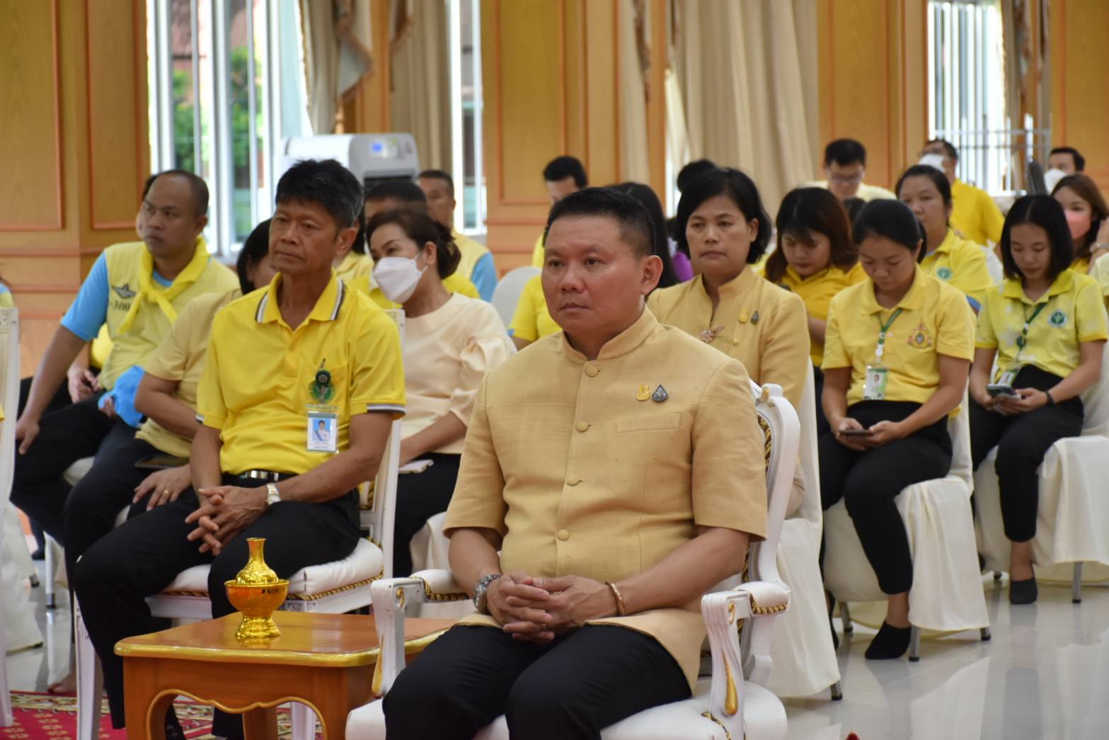 ?พัฒนาการจังหวัดมหาสารคาม ร่วมพิธีเจริญพระพุทธมนต์และปฏิบัติธรรมเจริญสมาธิภาวนา ถวายเป็นพระราชกุศล แด่ พระบาทสมเด็จปรเมนทรรามาธิบดีศรีสินทรมหาวชิราลงกรณ พระวชิรเกล้าเจ้าอยู่หัว เนื่องในโอกาสวันเฉลิมพระชนมพรรษา (28 กรกฎาคม 2566)?