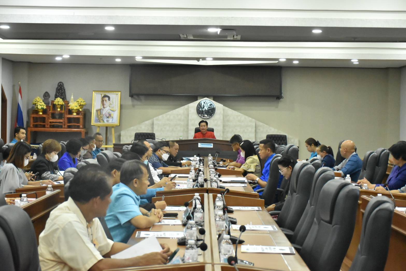 ?ผู้ว่าราชการจังหวัดมหาสารคาม ประชุมคณะกรรมการบริหารศูนย์อำนวยการขจัดความยากจนและพัฒนาคนทุกช่วงวัยอย่างยั่งยืนตามหลักปรัชญาของเศรษฐกิจพอเพียงจังหวัดมหาสารคาม (คจพ.จ) ครั้งที่ 2/2566?
