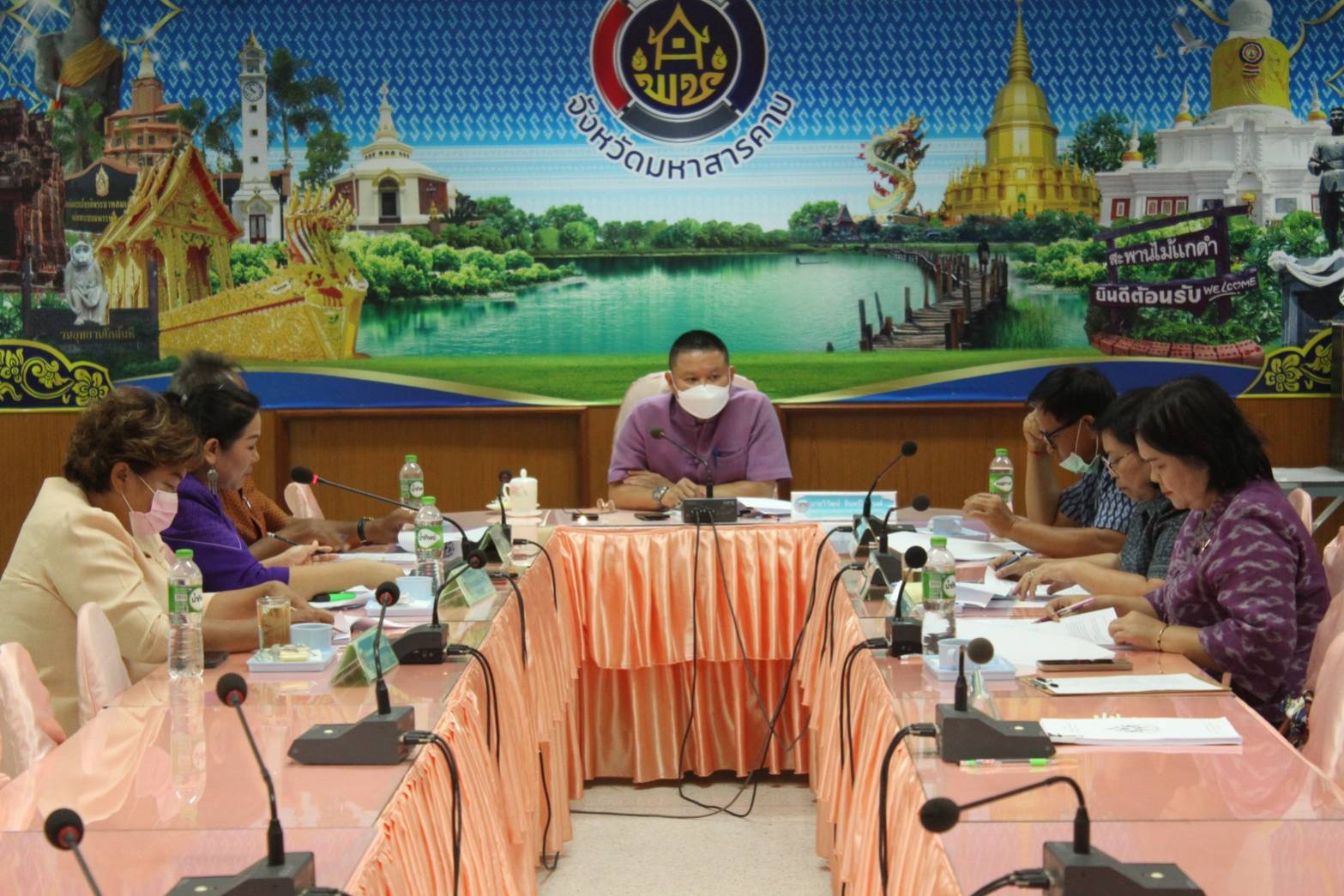 ?จังหวัดมหาสารคาม ประชุมคณะกรรมการฯ รับรองผู้นำชุมชน กลุ่ม/องค์กร เครือข่าย และชุมชน สู่ระบบมาตรฐานการพัฒนาชุมชน (มชช.) ประจำปี 2566?