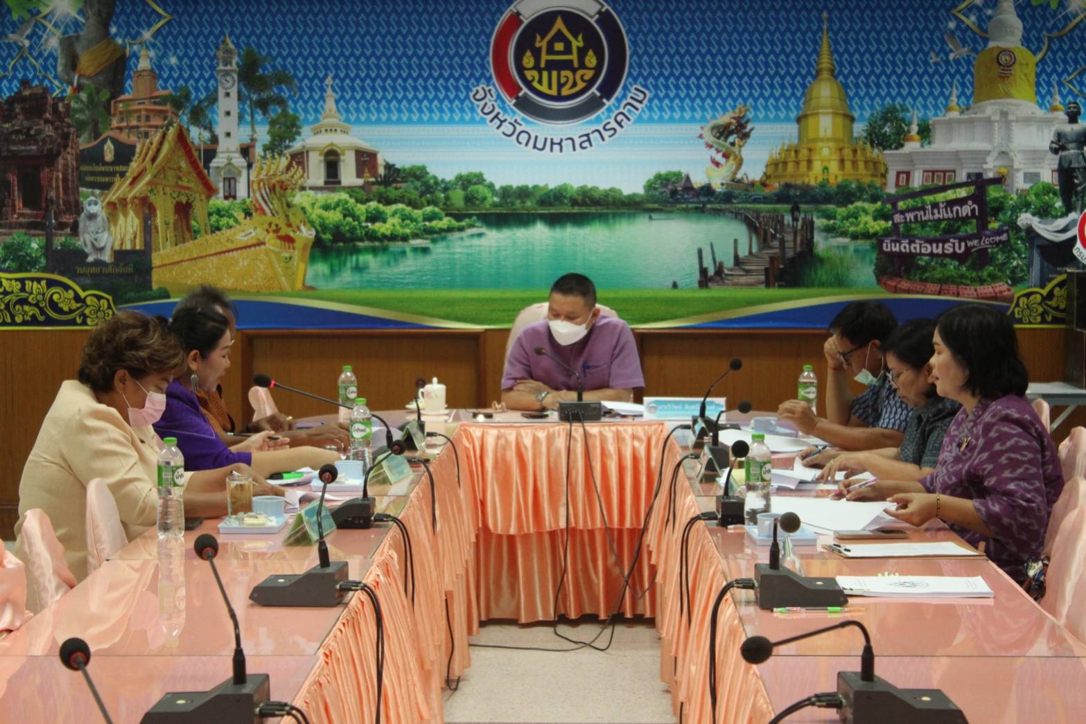 ?จังหวัดมหาสารคาม ประชุมคณะกรรมการฯ รับรองผู้นำชุมชน กลุ่ม/องค์กร เครือข่าย และชุมชน สู่ระบบมาตรฐานการพัฒนาชุมชน (มชช.) ประจำปี 2566?