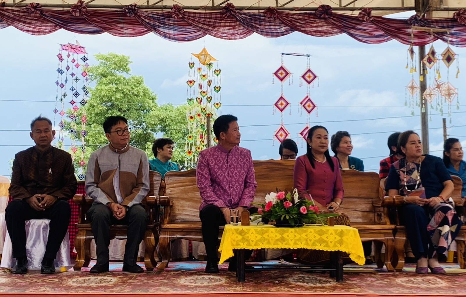 💠พช. มหาสารคาม ร่วมกิจกรรมเปิดอาคารศูนย์การเรียนรู้การออกแบบและตัดเย็บเสื้อผ้า ตำบลท่าตูม อำเภอเมือง จังหวัดมหาสารคาม💠