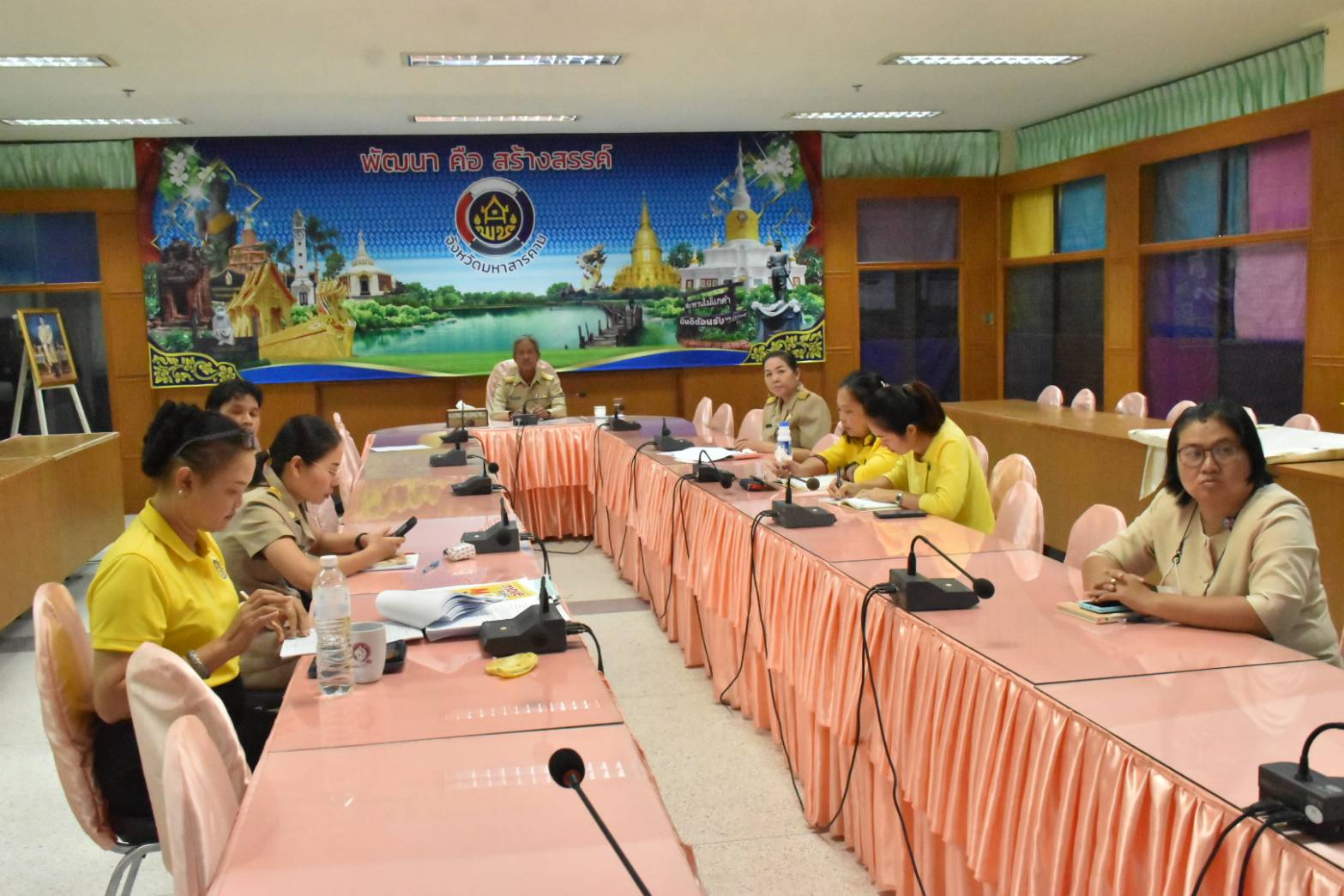 💠พช.มหาสารคาม ร่วมประชุมกรมการพัฒนาชุมชน ครั้งที่ 9/2566 ผ่านระบบ TV พช.💠