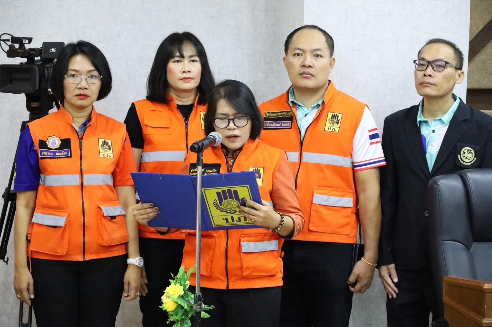 พช.มหาสารคาม ร่วมงาน”ลดความเสี่ยงเดิม ป้องกันความเสี่ยงใหม่ สู่สังคมเท่าทันภัยด้านแผน ปภ.จังหวัด”