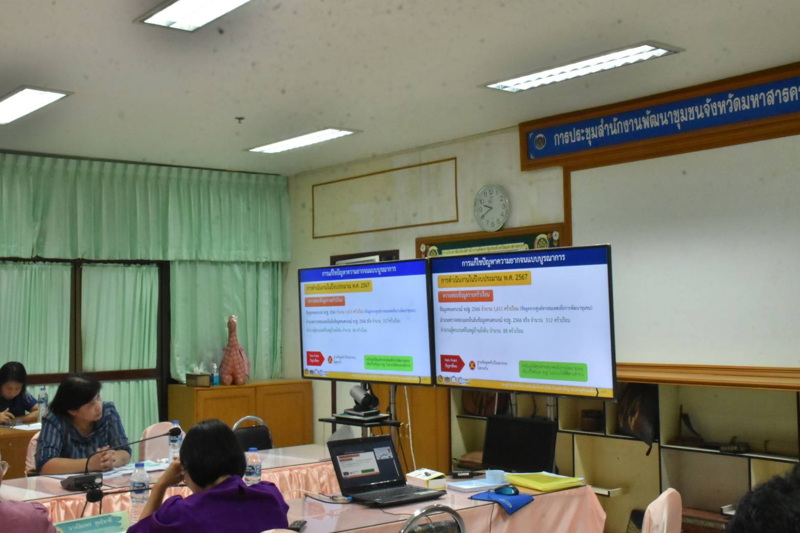 พช.มหาสารคาม รับการตรวจติดตาม ผลการปฏิบัติราชการ ตามนโยบายรัฐบาล ภารกิจเร่งด่วนกระทรวงมหาดไทย การขับเคลื่อนงานพัฒนาชุมชน ประจำปีงบประมาณ พ.ศ. 2567 (ไตรมาส 1 ) ตามภารกิจสำคัญกรมการพัฒนาชุมชน💠