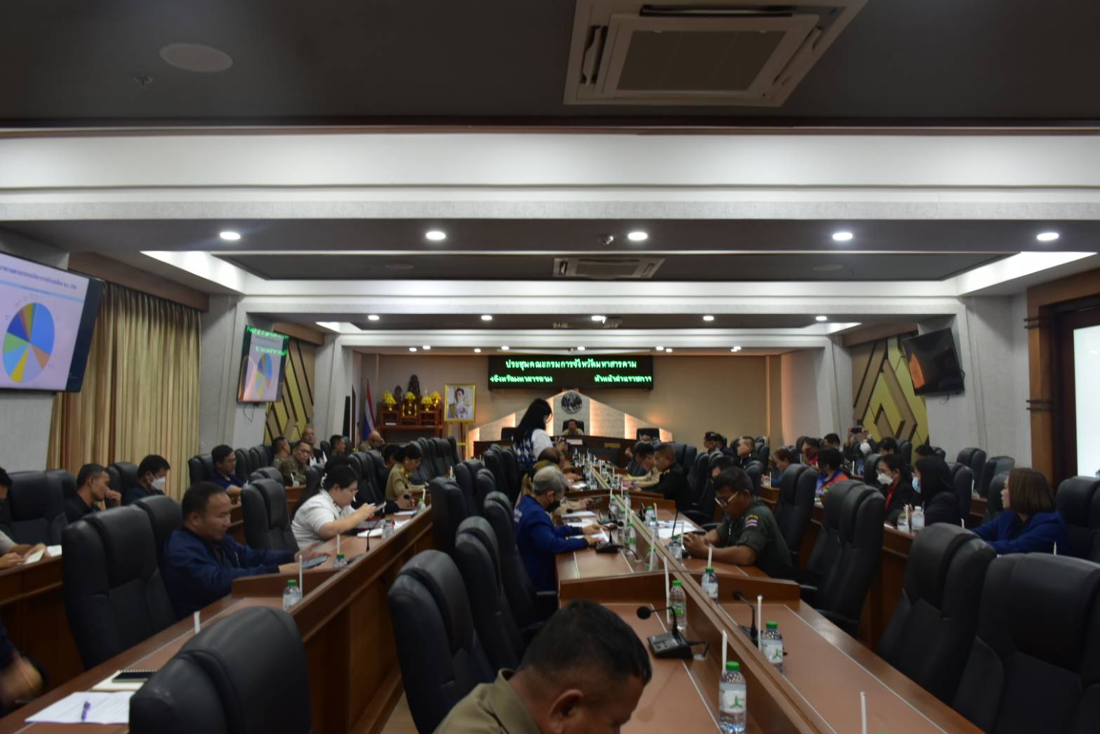 พช.มหาสารคาม ประชุมคณะกรรมการรักษาความมั่นคงและความสงบเรียบร้อยจังหวัดมหาสารคาม ครั้งที่ 11/2566 เพื่อติดตามผลการดำเนินงาน ในรอบเดือนพฤศจิกายน 2566