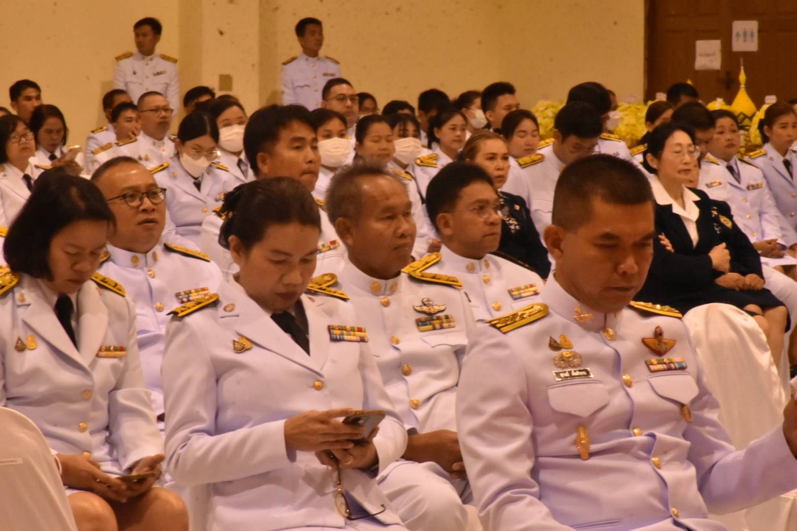 💠พช.มหาสารคาม ร่วมพิธีวางพานพุ่มถวายราชสักการะ พระบาทสมเด็จพระบรมชนกาธิเบศร มหาภูมิพล อดุลยเดชมหาราช บรมนาถบพิตร เนื่องใน “วันพระบิดาแห่งฝนหลวง” ประจำปี 2566💠