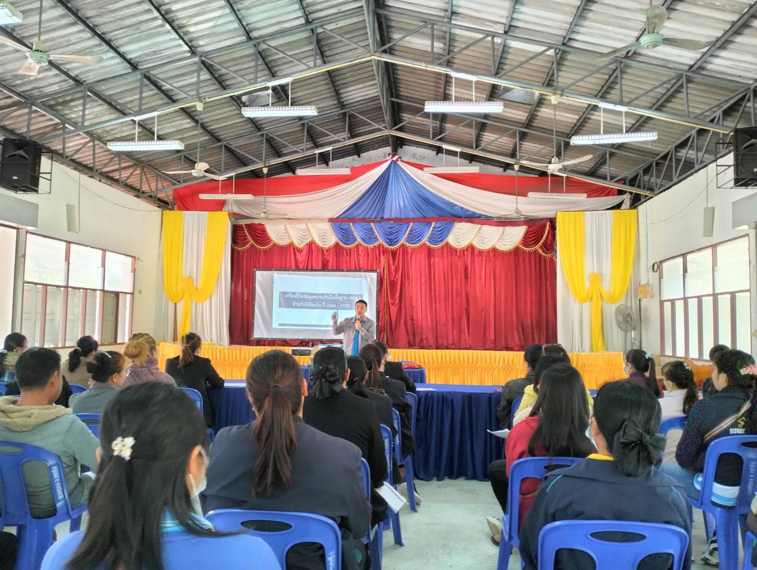 พช.มหาสารคาม ติดตามสนับสนุน โครงการประชุมเชิงปฏิบัติการผู้จัดเก็บข้อมูล จปฐ. ด้วยเครื่องมืออิเล็กทรอนิกส์ ประจำปีงบประมาณ 2567 พื้นที่อำเภอกุดรัง