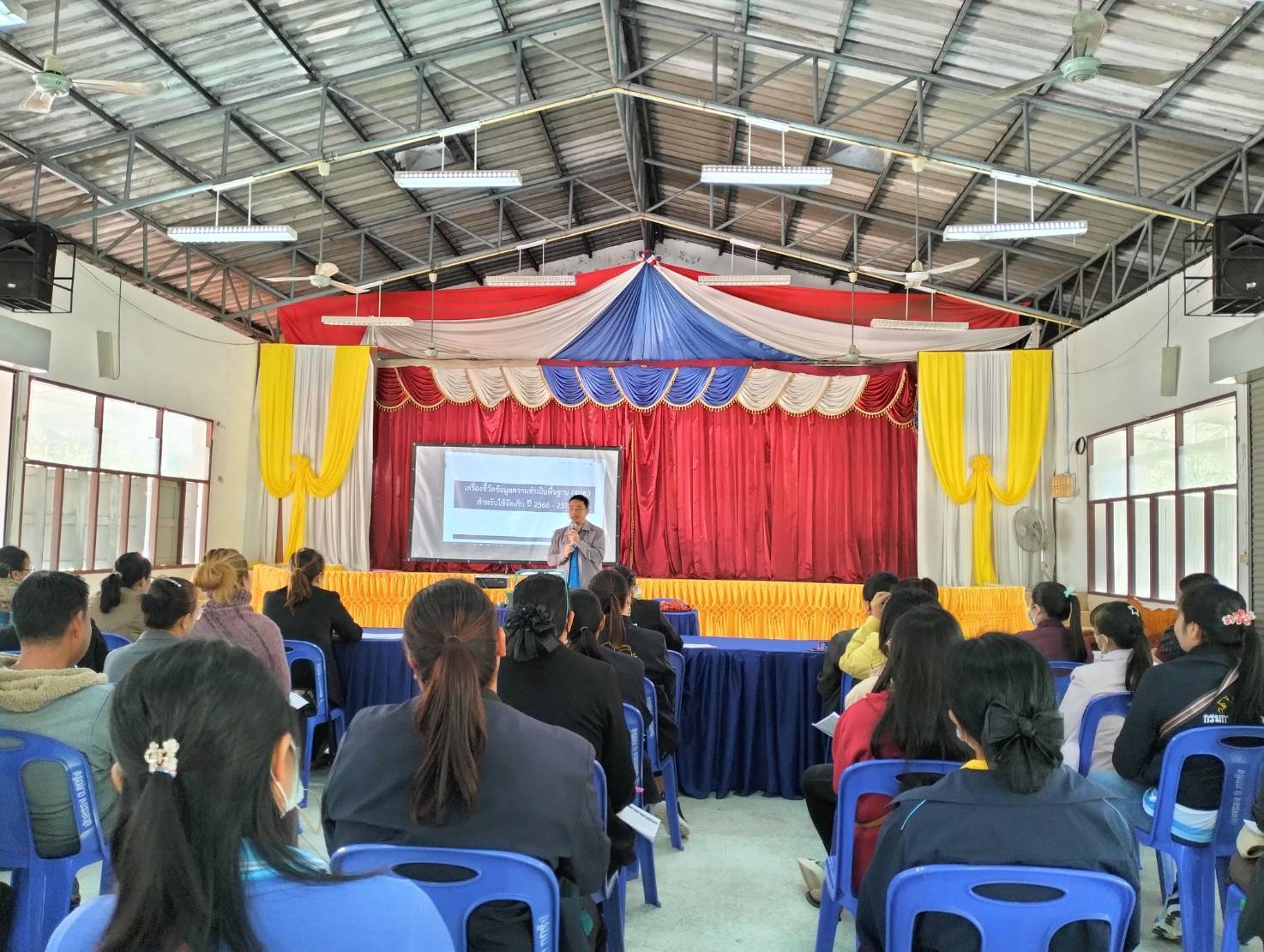 พช.มหาสารคาม ติดตามสนับสนุน โครงการประชุมเชิงปฏิบัติการผู้จัดเก็บข้อมูล จปฐ. ด้วยเครื่องมืออิเล็กทรอนิกส์ ประจำปีงบประมาณ 2567 พื้นที่อำเภอกุดรัง