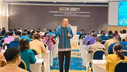 พช.มหาสารคาม ร่วมการประชุมเชิงปฏิบัติการมอบนโยบายและแนวทางการดำเนินงานพัฒนาชุมชน ประจำปีงบประมาณ พ.ศ. 2567