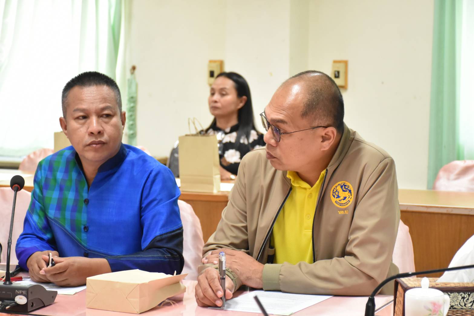 พช.มหาสารคาม ร่วมประชุมคณะกรรมการฝ่ายจัดงานเส้นสายลายผ้า ในงานประเพณีบุญเบิกฟ้าและงานกาชาดจังหวัดมหาสารคาม ประจำปี 2567