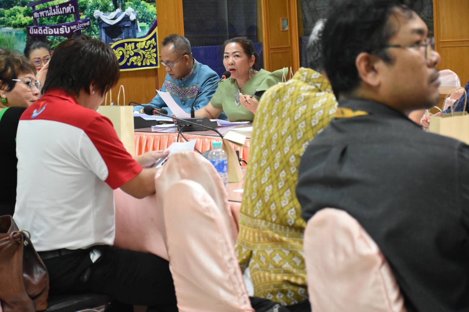 พช.มหาสารคาม ร่วมประชุมคณะกรรมการฝ่ายจัดงานเส้นสายลายผ้า ในงานประเพณีบุญเบิกฟ้าและงานกาชาดจังหวัดมหาสารคาม ประจำปี 2567