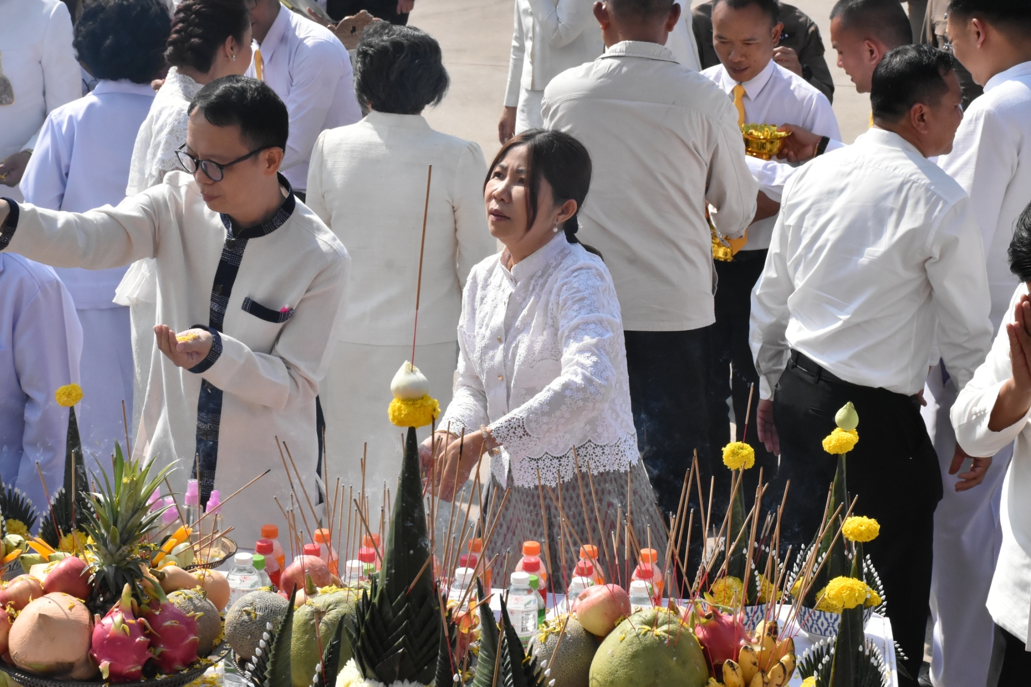 พช.มหาสารคาม ร่วมพิธีเททองหล่อนำฤกษ์ ” พระพุทธมงคลสารคามประทานพร “