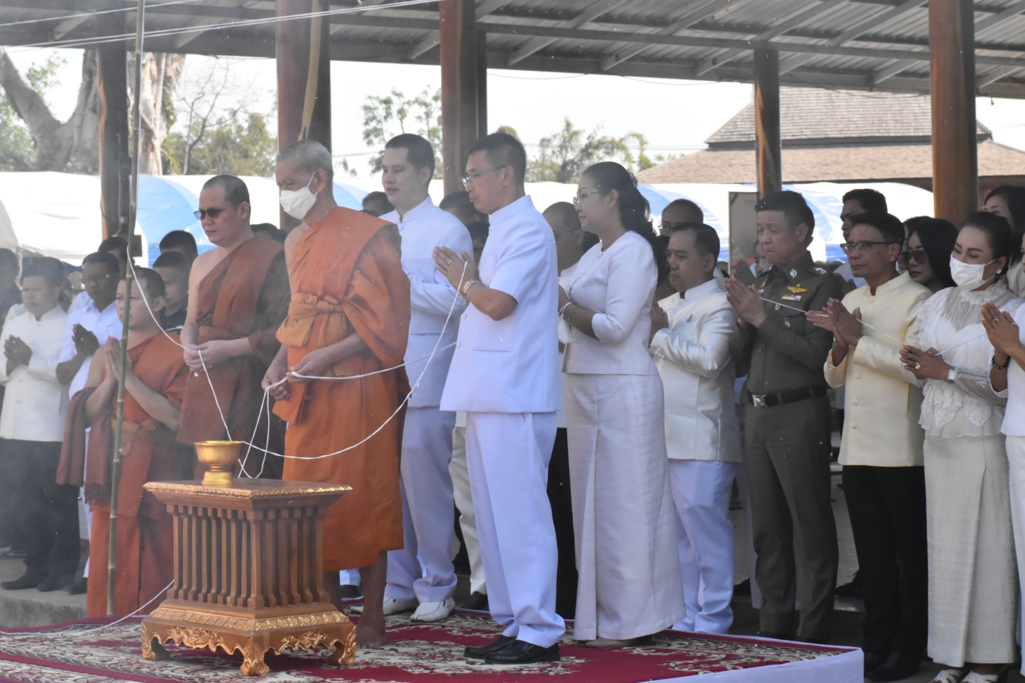 พช.มหาสารคาม ร่วมพิธีเททองหล่อนำฤกษ์ ” พระพุทธมงคลสารคามประทานพร “