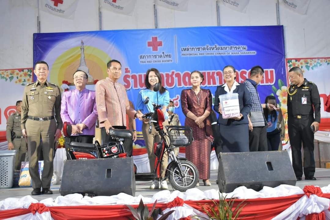 พช.มหาสารคาม ร่วมพิธีเปิดงานประเพณีบุญเบิกฟ้าและงานกาชาดจังหวัดมหาสารคาม ประจำปี 2567