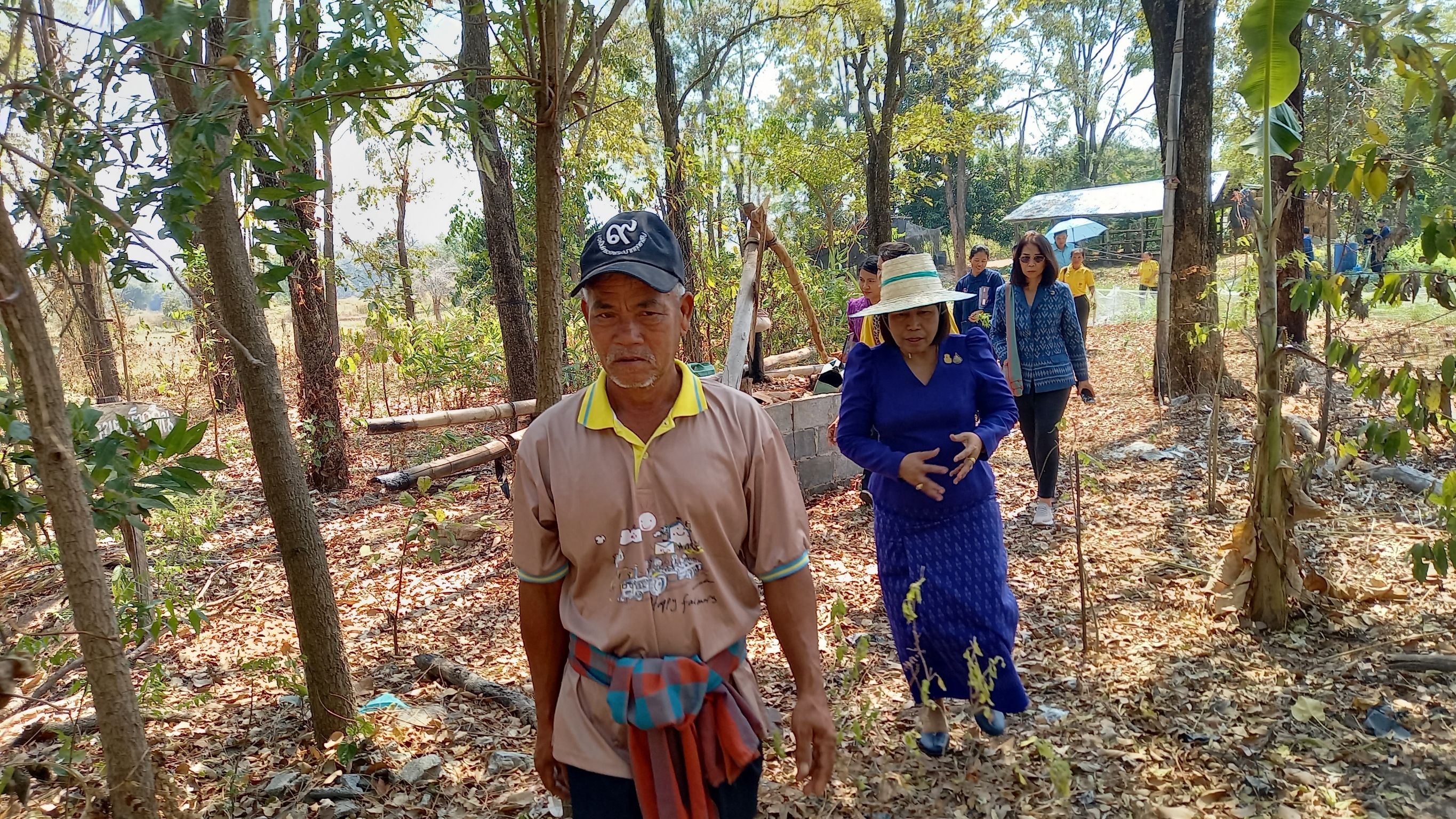 พช.มหาสารคาม ต้อนรับ นางนวลจันทร์ ศรีมงคล ผู้ตรวจราชการกรมการพัฒนาชุมชน เขตตรวจราชการที่ 12 ในการลงพื้นที่ตรวจติดตามและให้กำลังใจศูนย์เรียนรู้ชุมชนต้นแบบการพัฒนาคุณภาพชีวิตตามหลักทฤษฎีใหม่ ประยุกต์สู่โคก หนอง นา โมเดล ในพื้นที่อำเภอนาเชือก จังหวัดมหาสารคาม