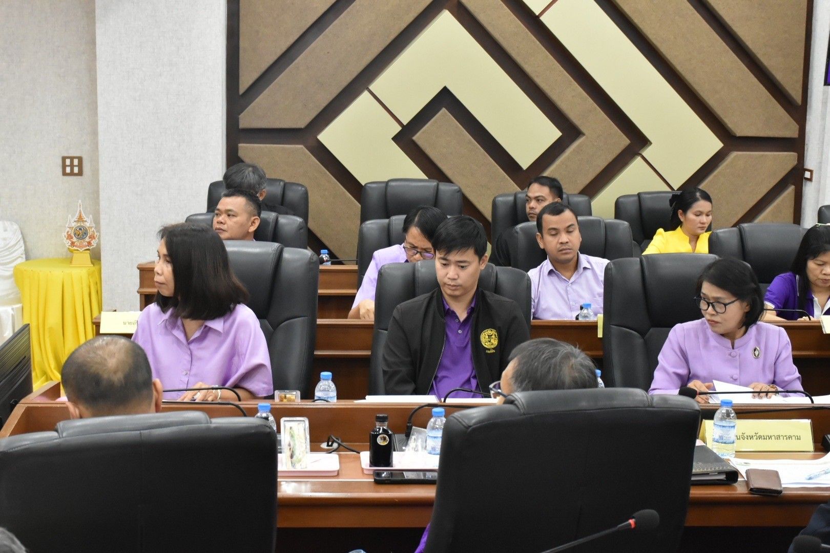 พช. มหาสารคาม ร่วมรับผู้ตรวจราชการกระทรวงมหาดไทย เขต 12 พร้อมคณะ ตรวจติดตามงานตามนโยบายของรัฐบาลและกระทรวงมหาดไทย ในพื้นที่จังหวัดมหาสารคาม