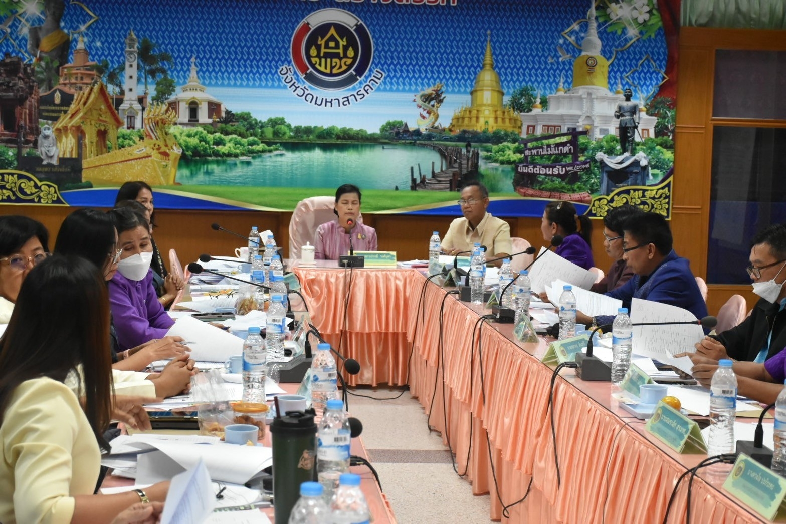 รองผู้ว่าราชการจังหวัดมหาสารคาม เชิญชวนชาว พช.มหาสารคาม สมัครสมาชิกชมรมแม่บ้านมหาดไทย