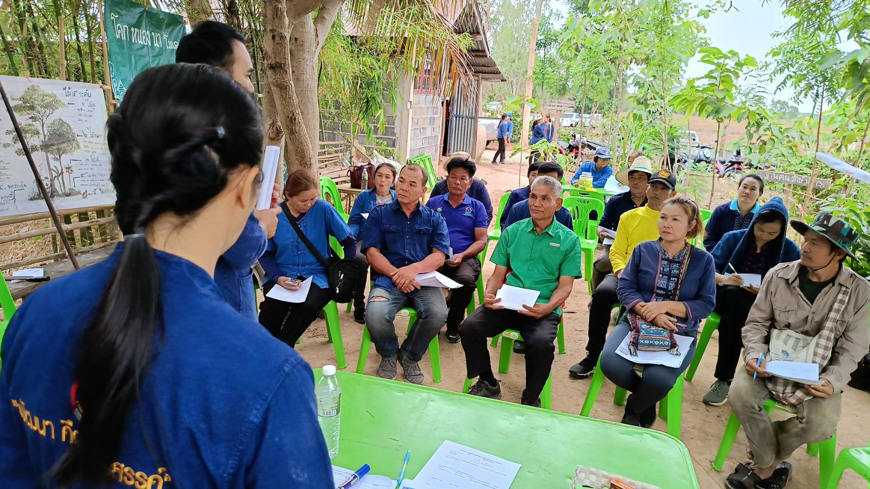 พช.มหาสารคาม ดำเนินกิจกรรมสนับสนุนการขับเคลื่อนกิจกรรมศูนย์เรียนรู้การพัฒนาคุณภาพชีวิตตามหลักทฤษฎีใหม่ ประยุกต์สู่ “โคก หนอง นา โมเดล” จุดที่ 2 อำเภอกันทรวิชัย