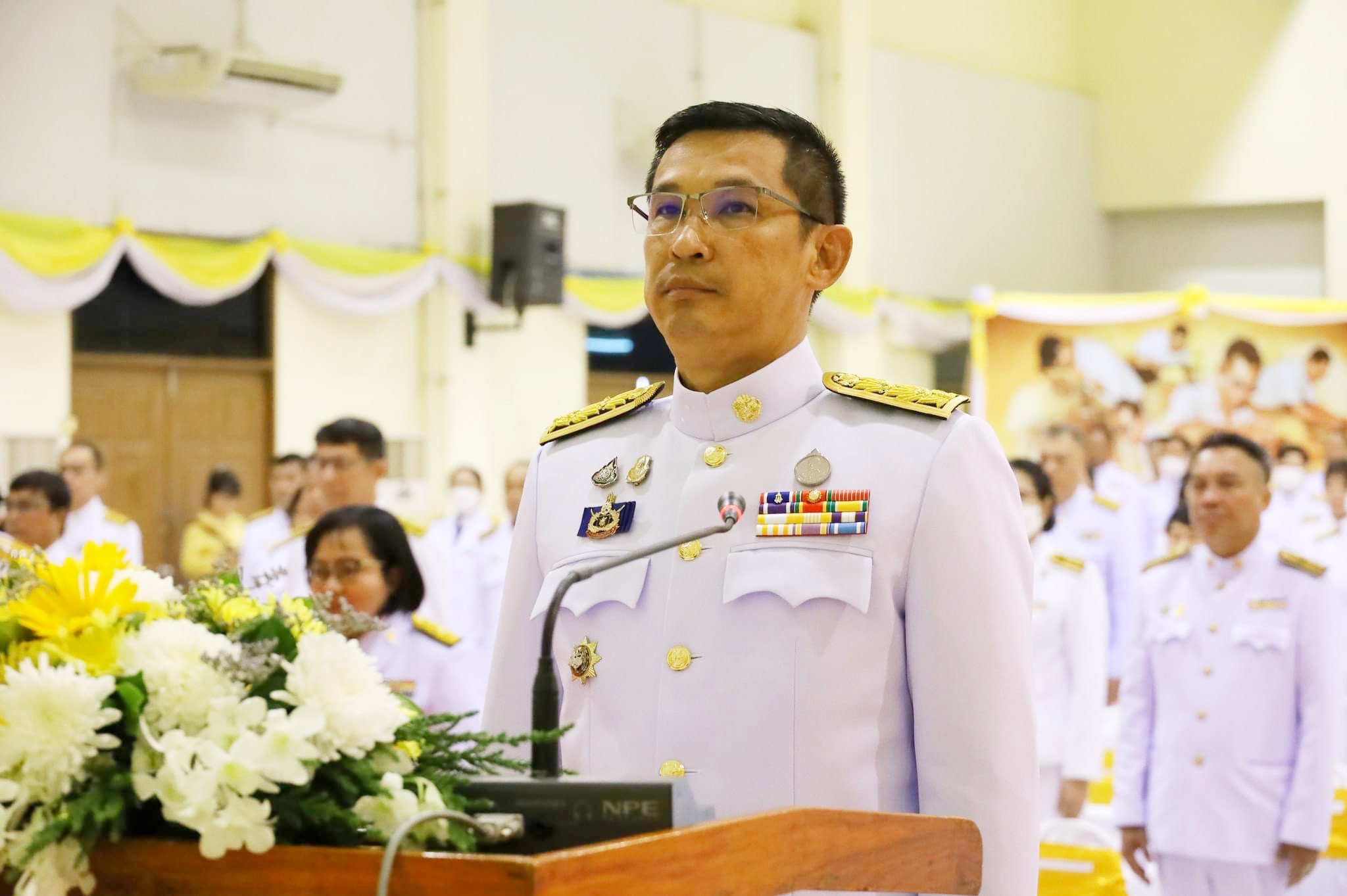 พช.มหาสารคาม ร่วมพิธีถวายราชสักการะแด่ พระบาทสมเด็จพระบรมชนกาธิเบศร มหาภูมิพล อดุลยเดชมหาราช บรมนาถบพิตร “พระบิดาแห่งมาตรฐานการช่างไทย” เนื่องใน “วันมาตรฐานฝีมือแรงงานแห่งชาติ” ประจำปี 2567