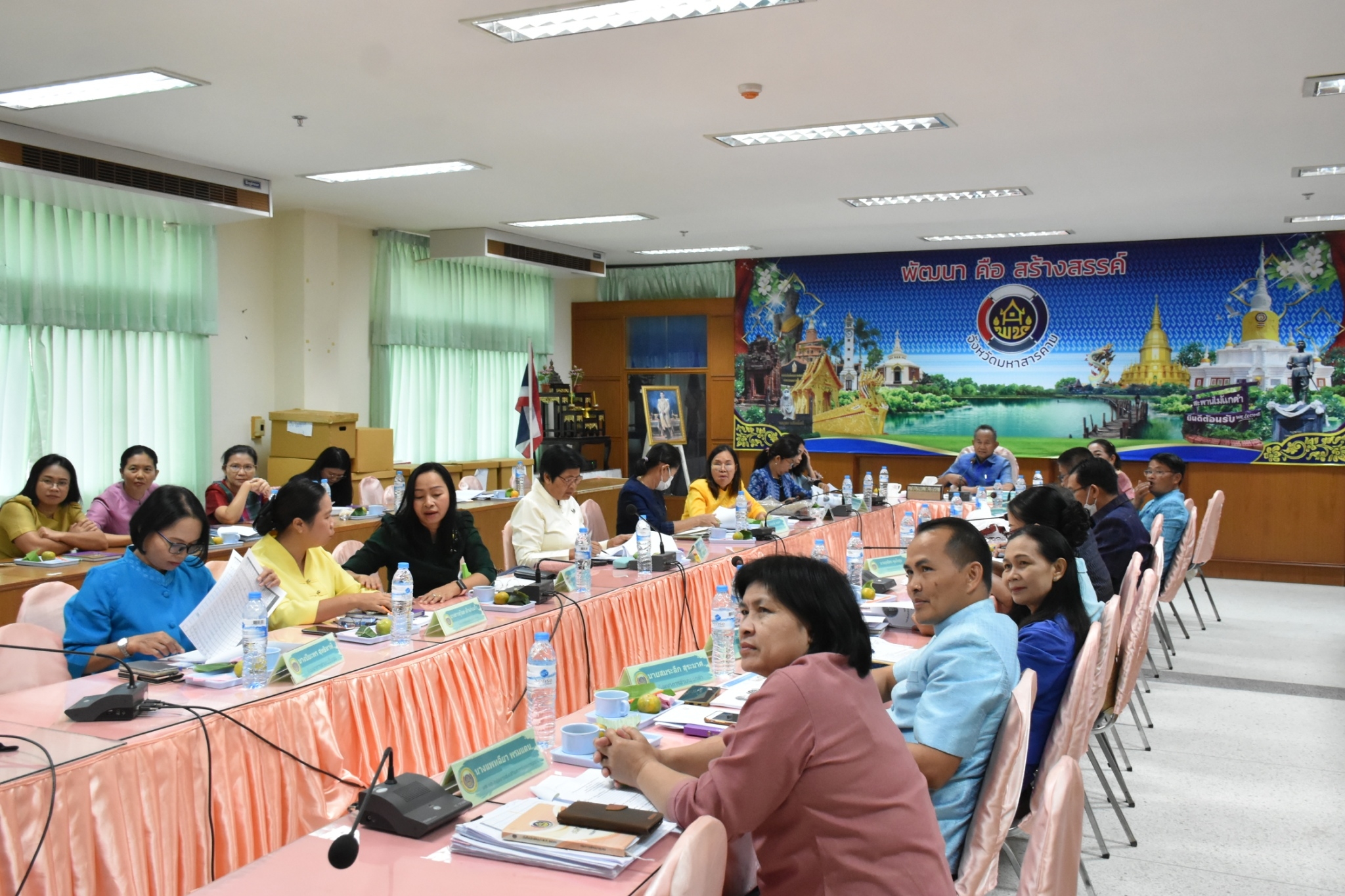 พช.มหาสารคาม ประชุมประจำเดือนสำนักงานพัฒนาชุมชนจังหวัดมหาสารคาม ครั้งที่ 2/2567