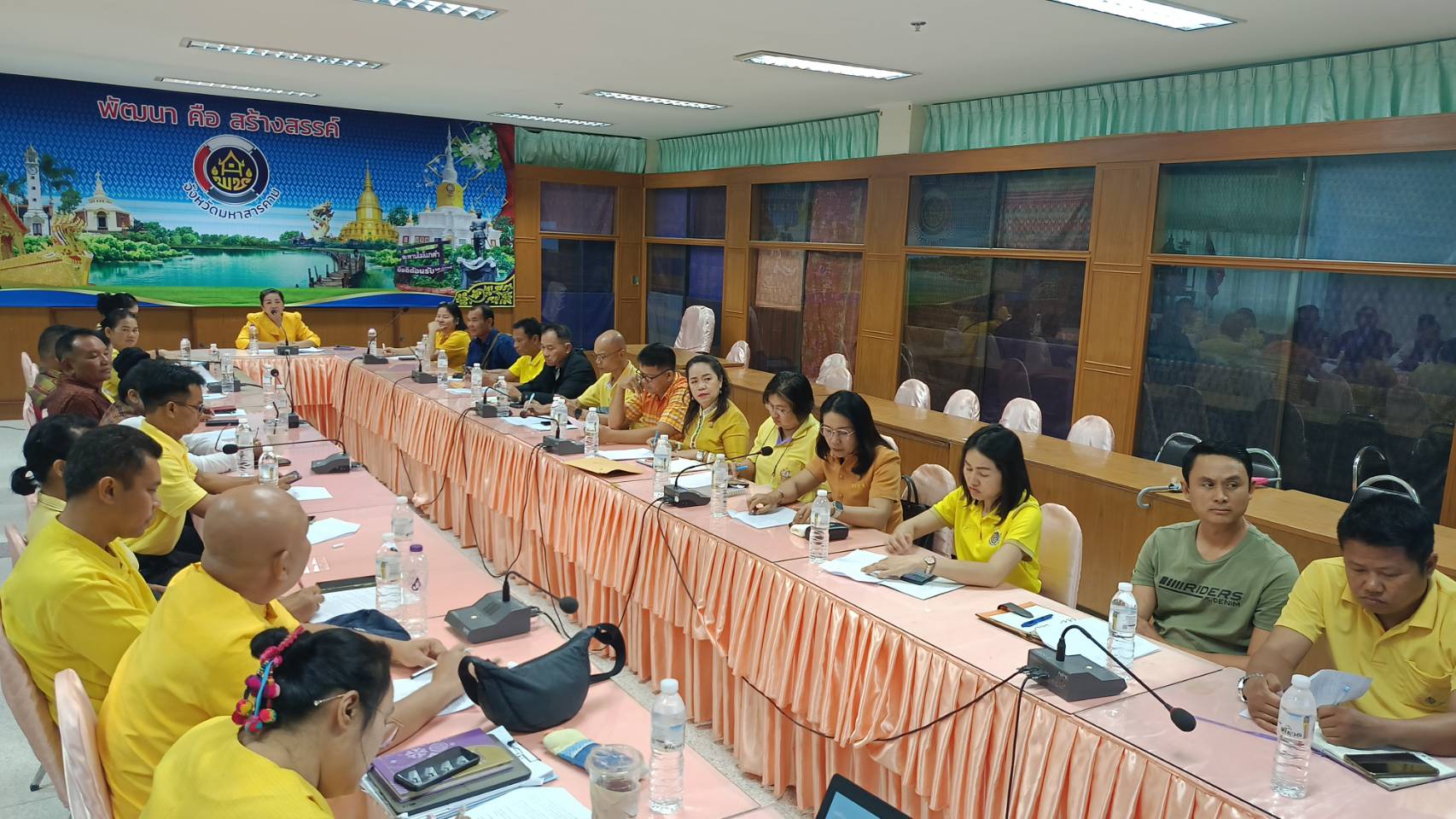 พช.มหาสารคาม ประชุมคณะกรรมการเครือข่าย โคก หนอง นา พัฒนาชุมชน จังหวัดมหาสารคาม ครั้งที่ ๑/๒๕๖๗