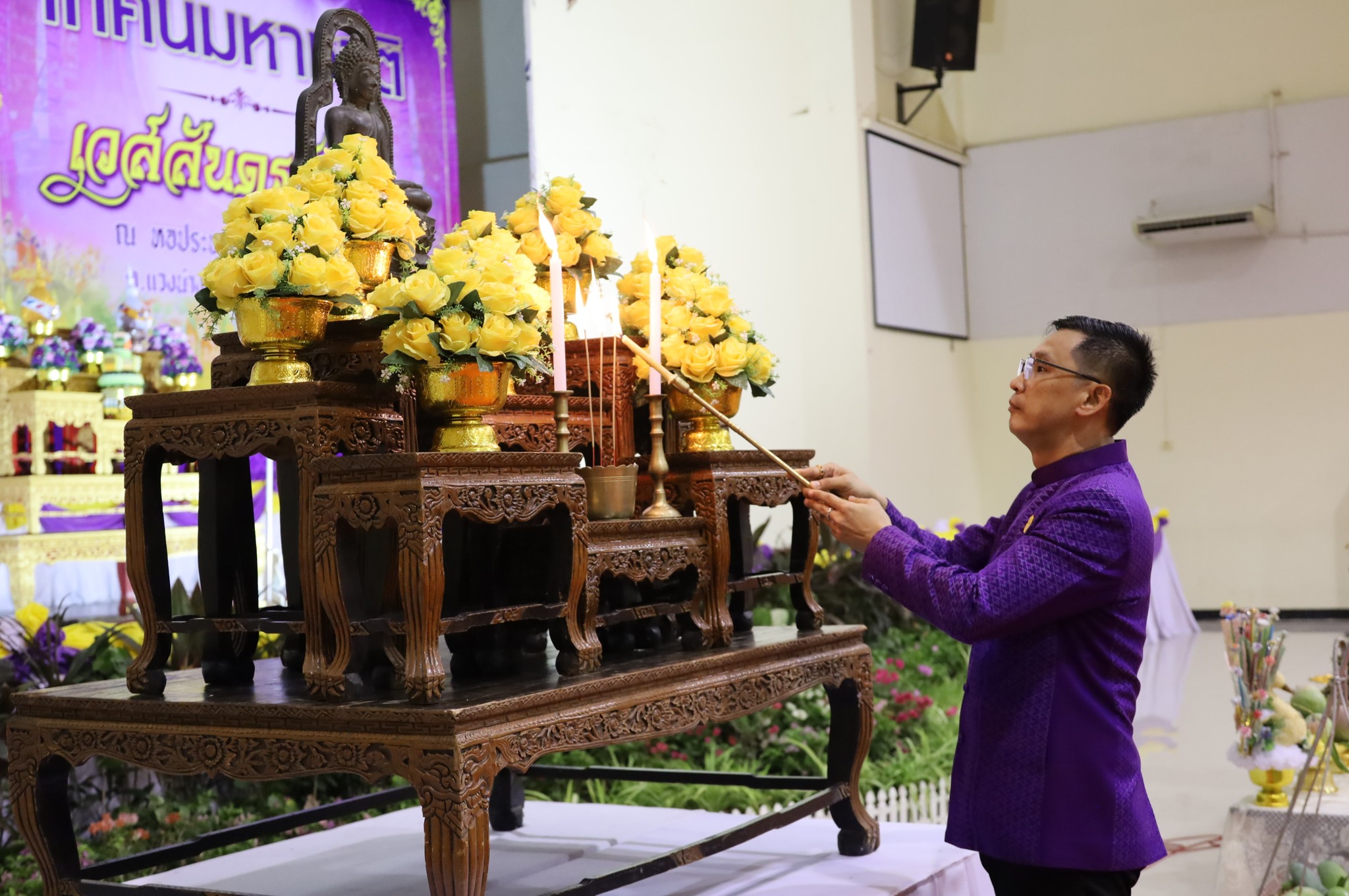 พช.มหาสารคาม ร่วมสืบสานบุญมหาทานบารมี เทศน์มหาชาติพระเวสสันดรชาดก 13 กัณฑ์ เฉลิมพระเกียรติ สมเด็จพระกนิษฐาธิราชเจ้า กรมสมเด็จพระเทพรัตนราชสุดาฯ สยามบรมราชกุมารี