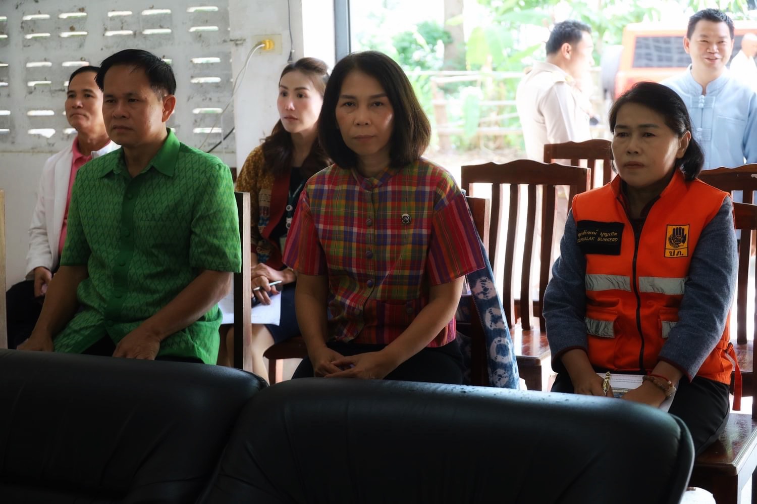 พช.มหาสารคาม ร่วมตรวจเยี่ยม และแจ้งข้อราชการ หัวหน้าส่วนราชการ ผู้บริหารองค์กรปกครองส่วนท้องถิ่น กำนัน ผู้ใหญ่บ้าน พร้อมรับฟังปัญหาความเดือดร้อนในพื้นที่ อำเภอแกดำ