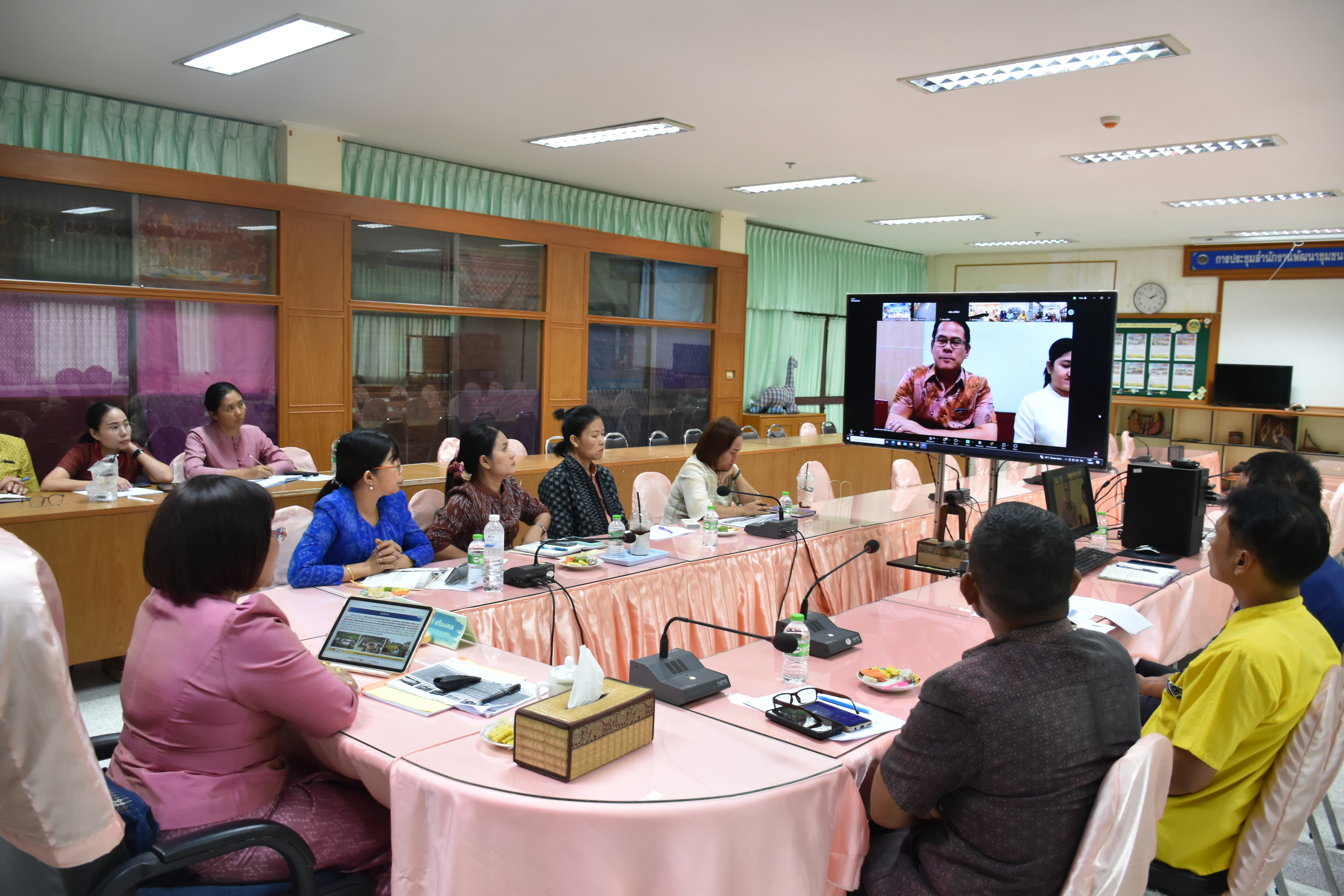 พช.มหาสารคาม ร่วมประชุมซักซ้อมการขับเคลื่อนงานพัฒนาชุมชน ตามข้อสั่งการอธิบดีกรมการพัฒนาชุมชน