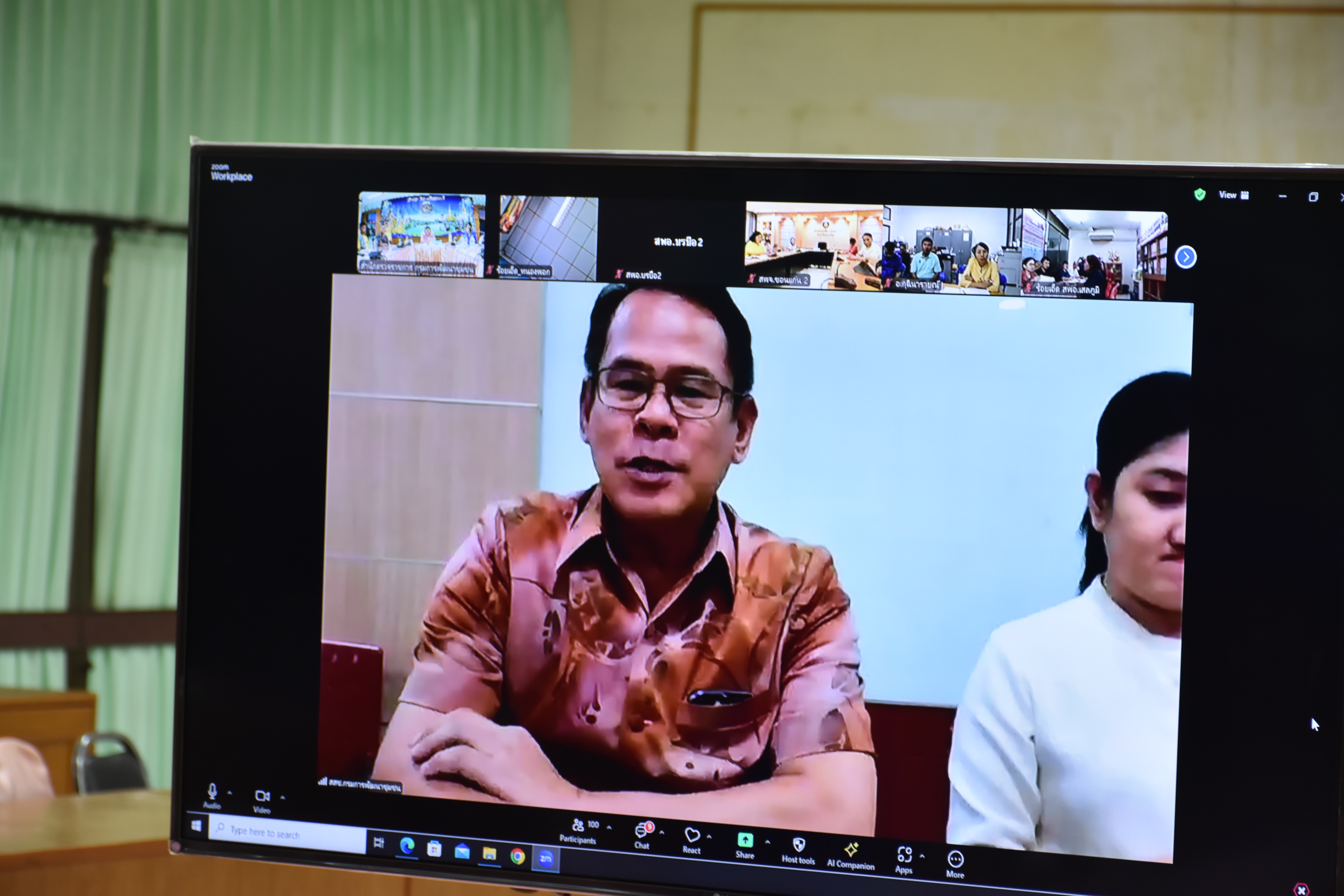 พช.มหาสารคาม ร่วมประชุมซักซ้อมการขับเคลื่อนงานพัฒนาชุมชน ตามข้อสั่งการอธิบดีกรมการพัฒนาชุมชน