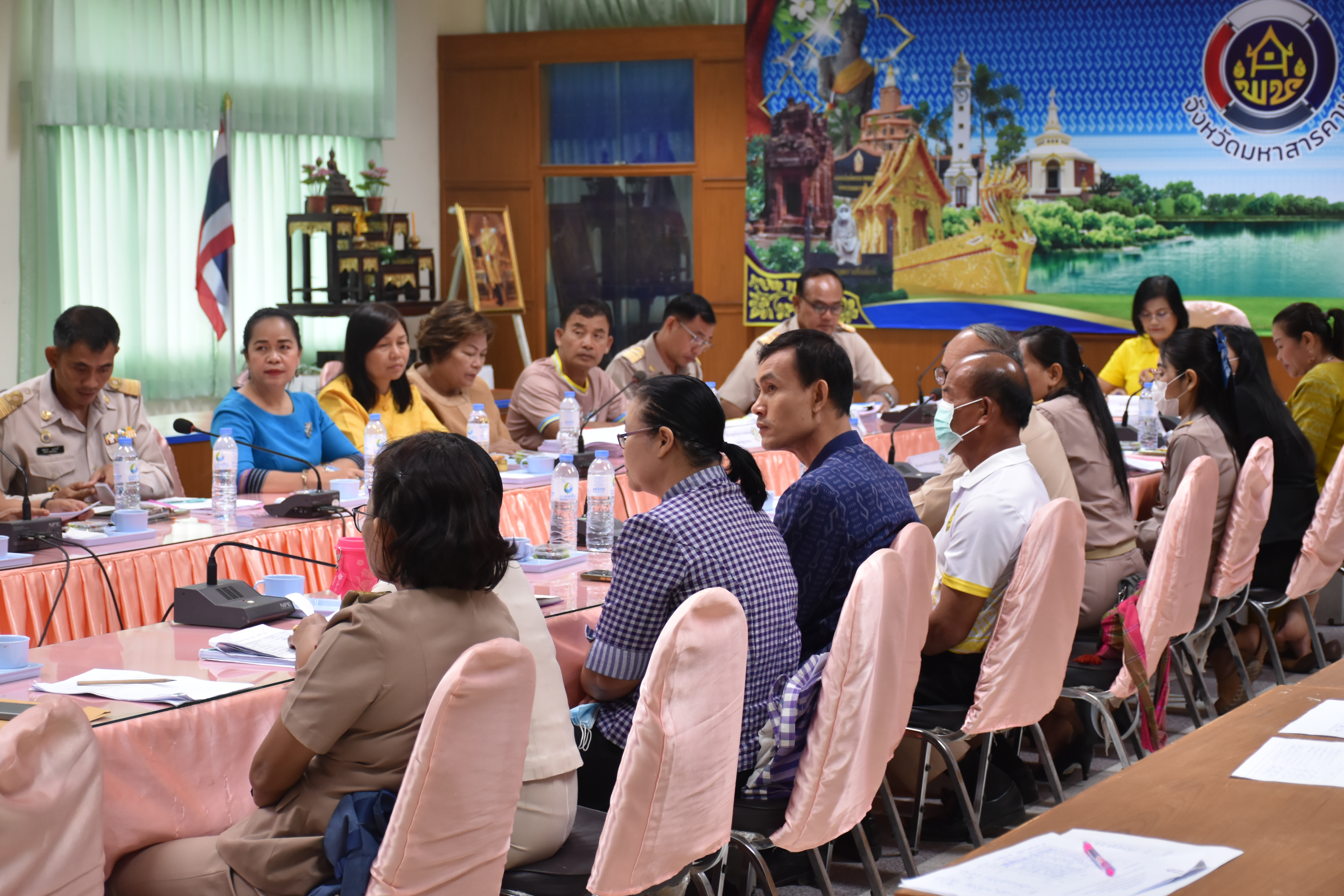 พช.มหาสารคาม ดำเนินการประชุมคณะกรรมการตรวจประเมิน เพื่อรับรองมาตรฐานการพัฒนาชุมชนจังหวัด