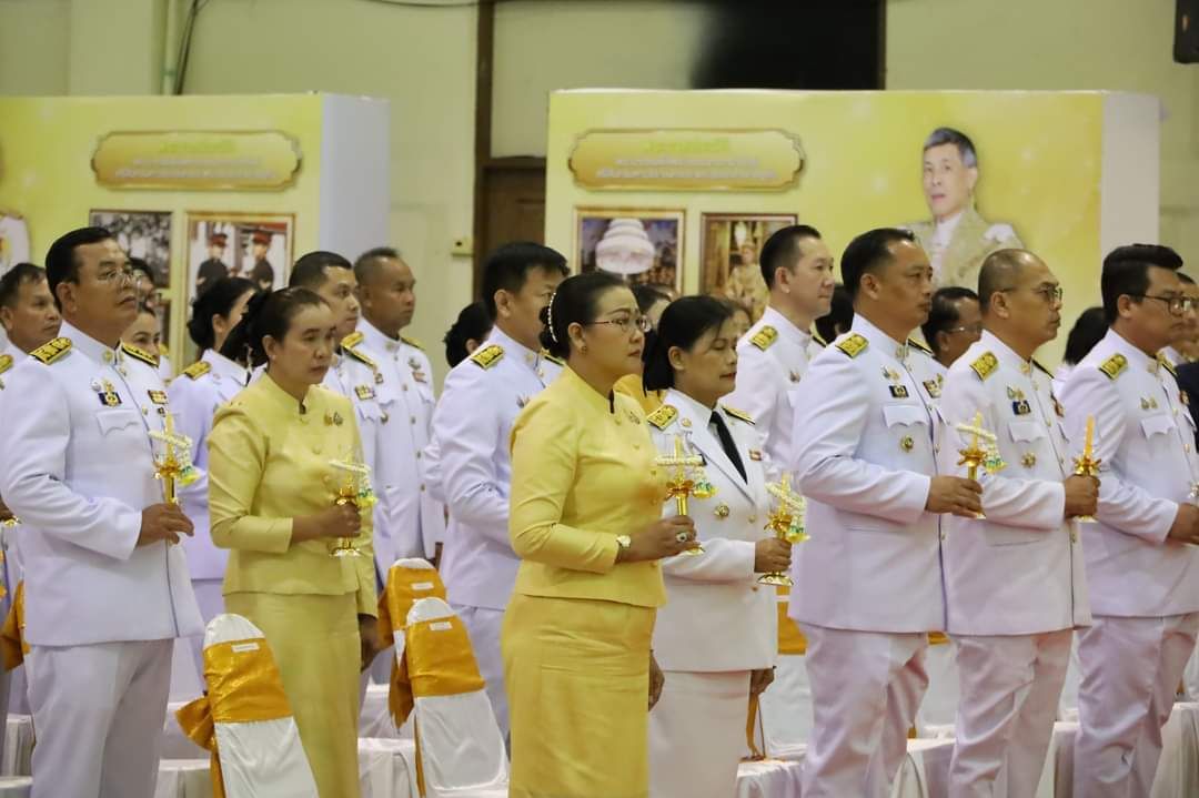 พช.มหาสารคาม ร่วมงานสโมสรสันนิบาตเฉลิมพระเกียรติพระบาทสมเด็จพระเจ้าอยู่หัว เนื่องในโอกาสพระราชพิธีมหามงคลเฉลิมพระชนมพรรษา 6 รอบ 28 กรกฎาคม 2567