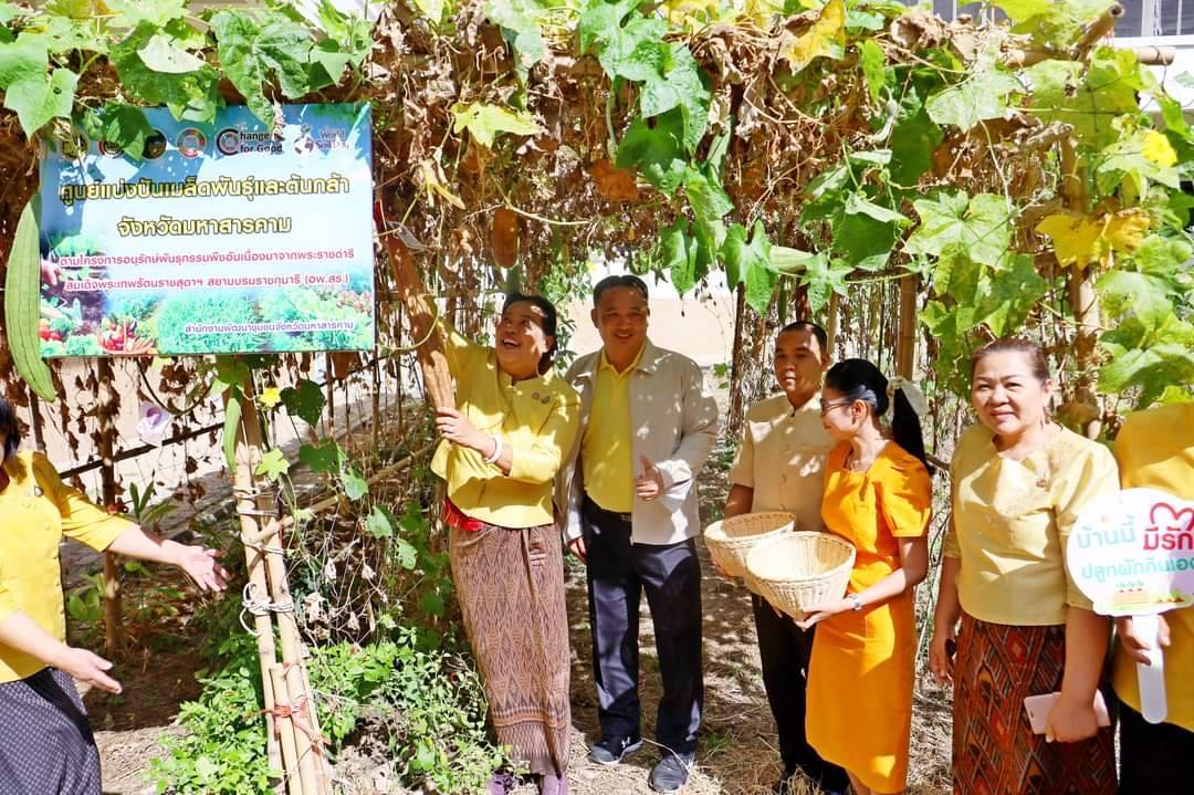 💠พช .มหาสารคาม จัดกิจกรรม Kick off “ผู้นำต้องทำก่อน” การน้อมนำแนวพระราชดำริของสมเด็จพระกนิษฐาธิราชเจ้า กรมสมเด็จพระเทพรัตนราชสุดาฯ สยามบรมราชกุมารี สู่ปฏิบัติการปลูกผักสวนครัว เพื่อสร้างความมั่นคงทางอาหาร💠