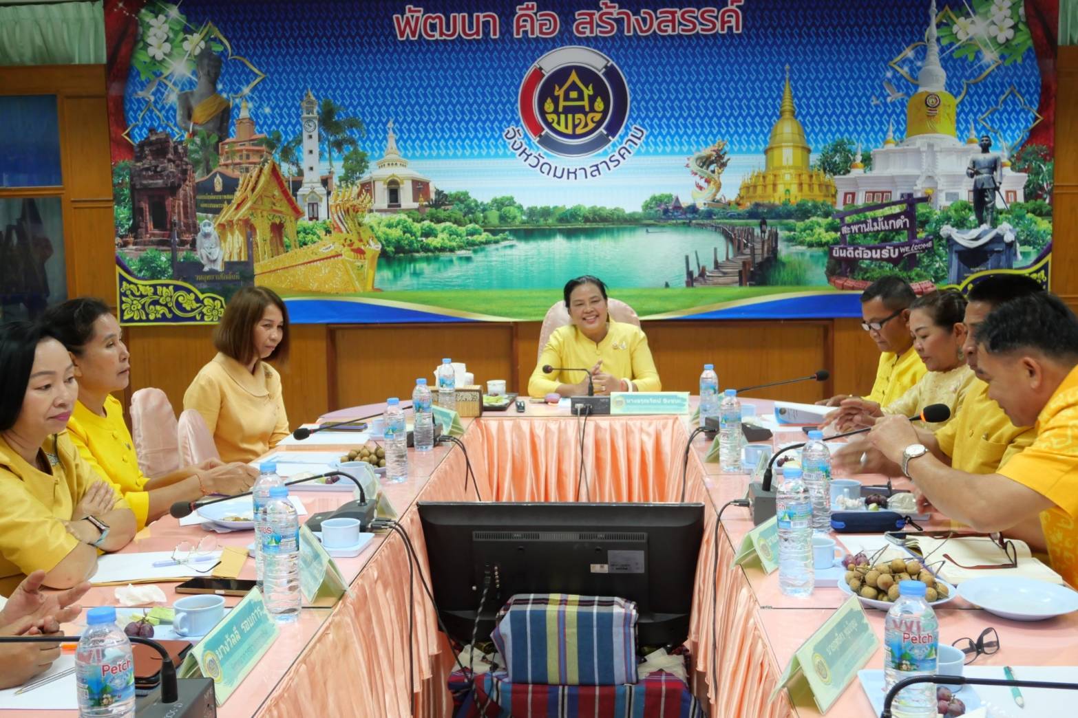 💠พช.มหาสารคาม รับการตรวจติดตามงานพัฒนาชุมชน ผู้ตรวจราชการกรม (นางอรุณรัตน์  ชิงชนะ)💠