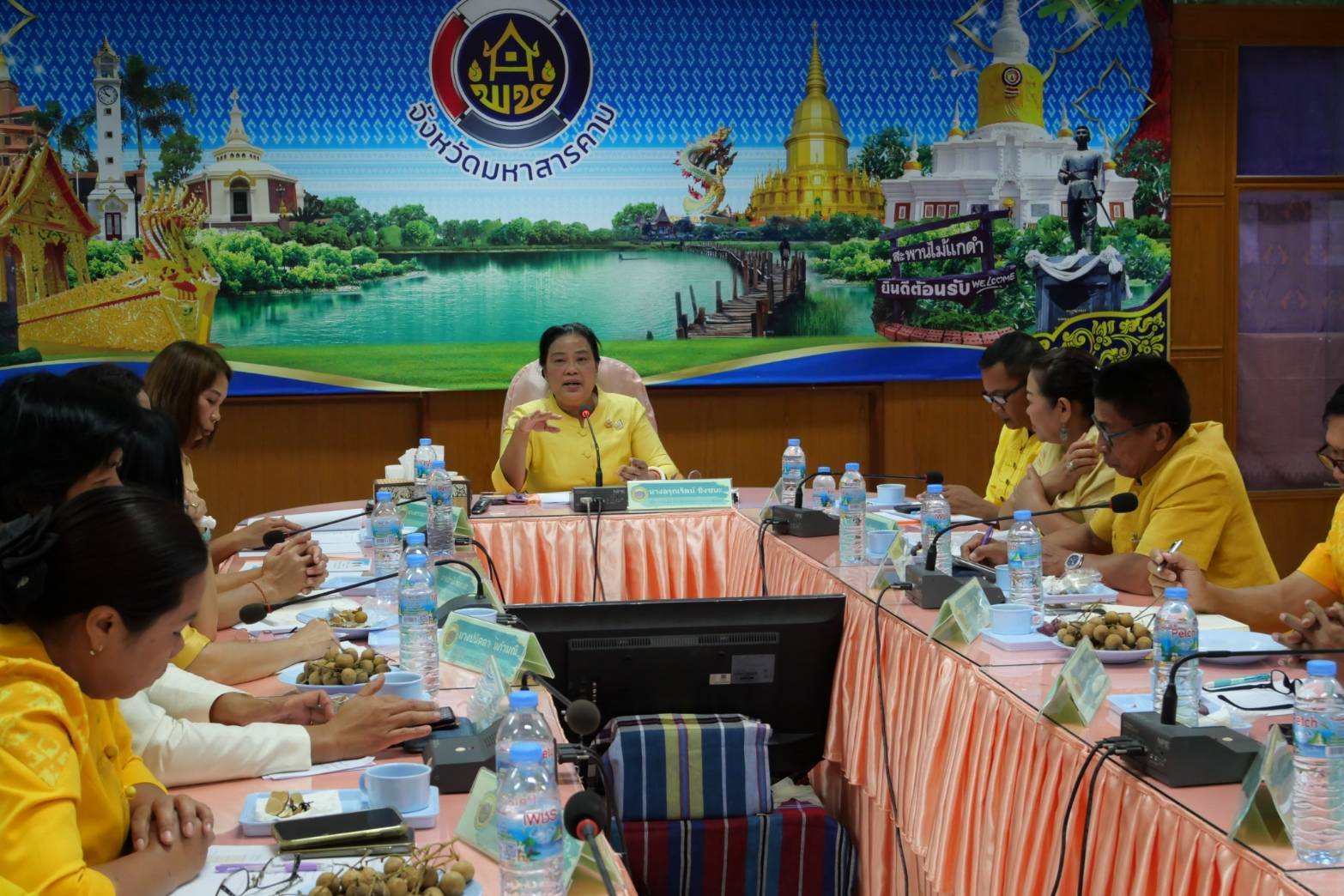 💠พช.มหาสารคาม รับการตรวจติดตามงานพัฒนาชุมชน ผู้ตรวจราชการกรม (นางอรุณรัตน์  ชิงชนะ)💠