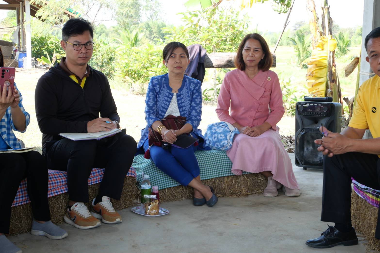 💠พช.มหาสารคาม ร่วมต้อนรับผู้ตรวจราชการกรม  ลงพื้นที่  ศูนย์เรียนรู้ชุมชนต้นแบบการพัฒนาคุณภาพชีวิต โคก หนอง นา พัฒนาชุมชน (แปลง CLM 15 ไร่) ตำบลหนองเม็ก อำเภอนาเชือก จังหวัดมหาสารคาม💠