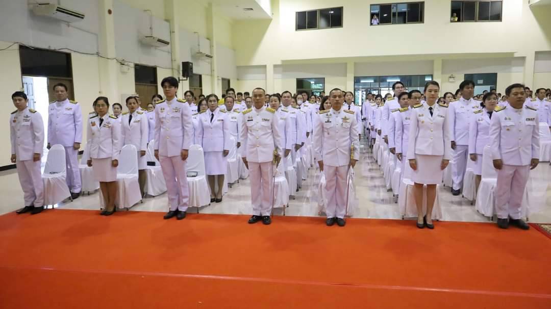 💠จ.มหาสารคาม จัดพิธีวางพานพุ่มถวายราชสักการะ พระบาทสมเด็จพระบรมชนกาธิเบศร มหาภูมิพล อดุลยเดชมหาราช บรมนาถบพิตร เนื่องใน “วันพระบิดาแห่งฝนหลวง” ประจำปี 2567💠