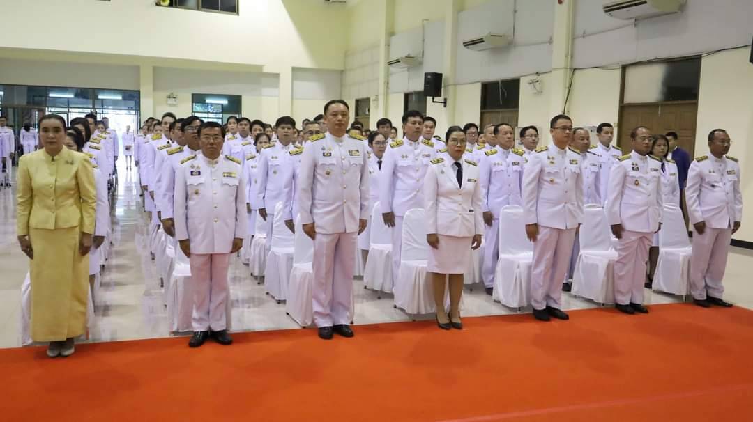 💠จ.มหาสารคาม จัดพิธีวางพานพุ่มถวายราชสักการะ พระบาทสมเด็จพระบรมชนกาธิเบศร มหาภูมิพล อดุลยเดชมหาราช บรมนาถบพิตร เนื่องใน “วันพระบิดาแห่งฝนหลวง” ประจำปี 2567💠