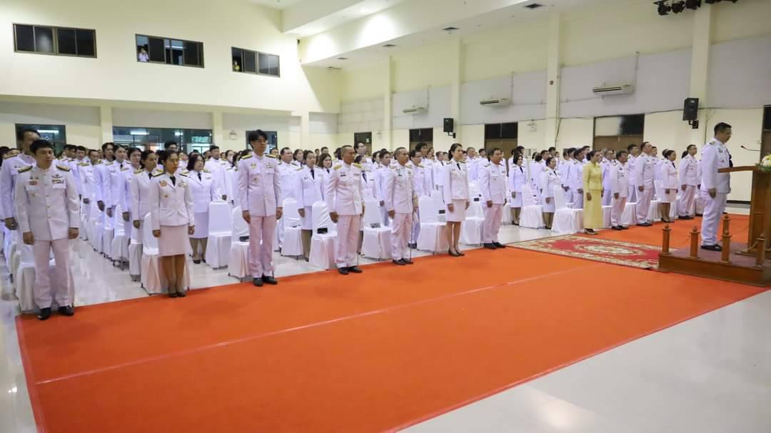 💠จ.มหาสารคาม จัดพิธีวางพานพุ่มถวายราชสักการะ พระบาทสมเด็จพระบรมชนกาธิเบศร มหาภูมิพล อดุลยเดชมหาราช บรมนาถบพิตร เนื่องใน “วันพระบิดาแห่งฝนหลวง” ประจำปี 2567💠