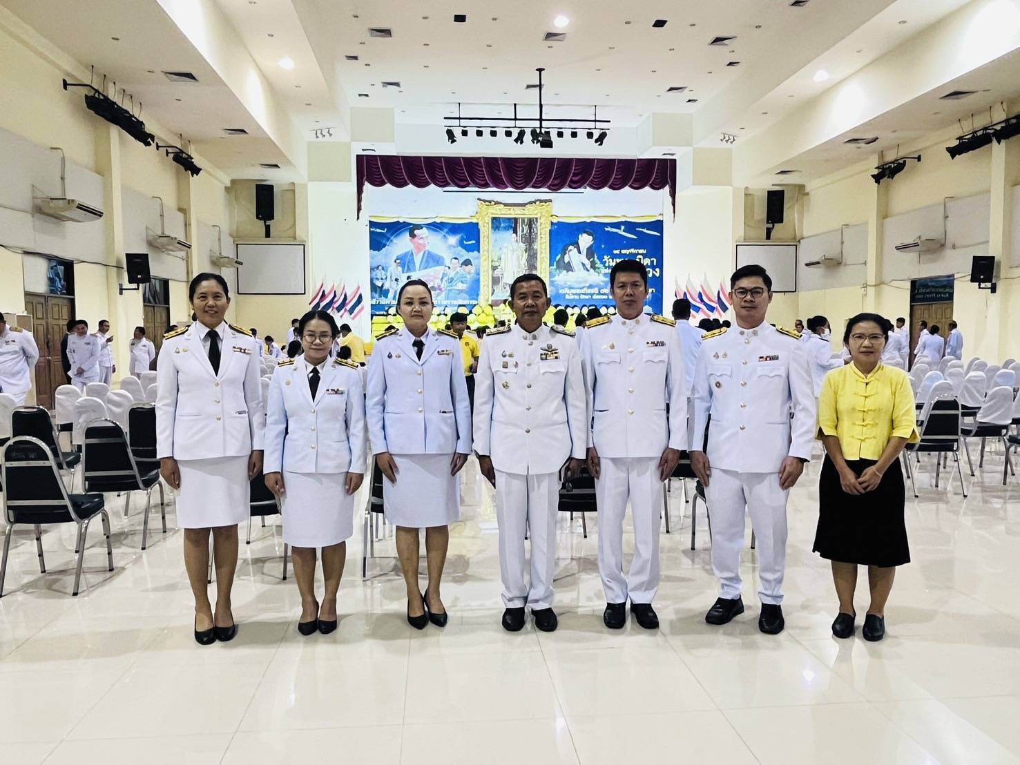 💠จ.มหาสารคาม จัดพิธีวางพานพุ่มถวายราชสักการะ พระบาทสมเด็จพระบรมชนกาธิเบศร มหาภูมิพล อดุลยเดชมหาราช บรมนาถบพิตร เนื่องใน “วันพระบิดาแห่งฝนหลวง” ประจำปี 2567💠
