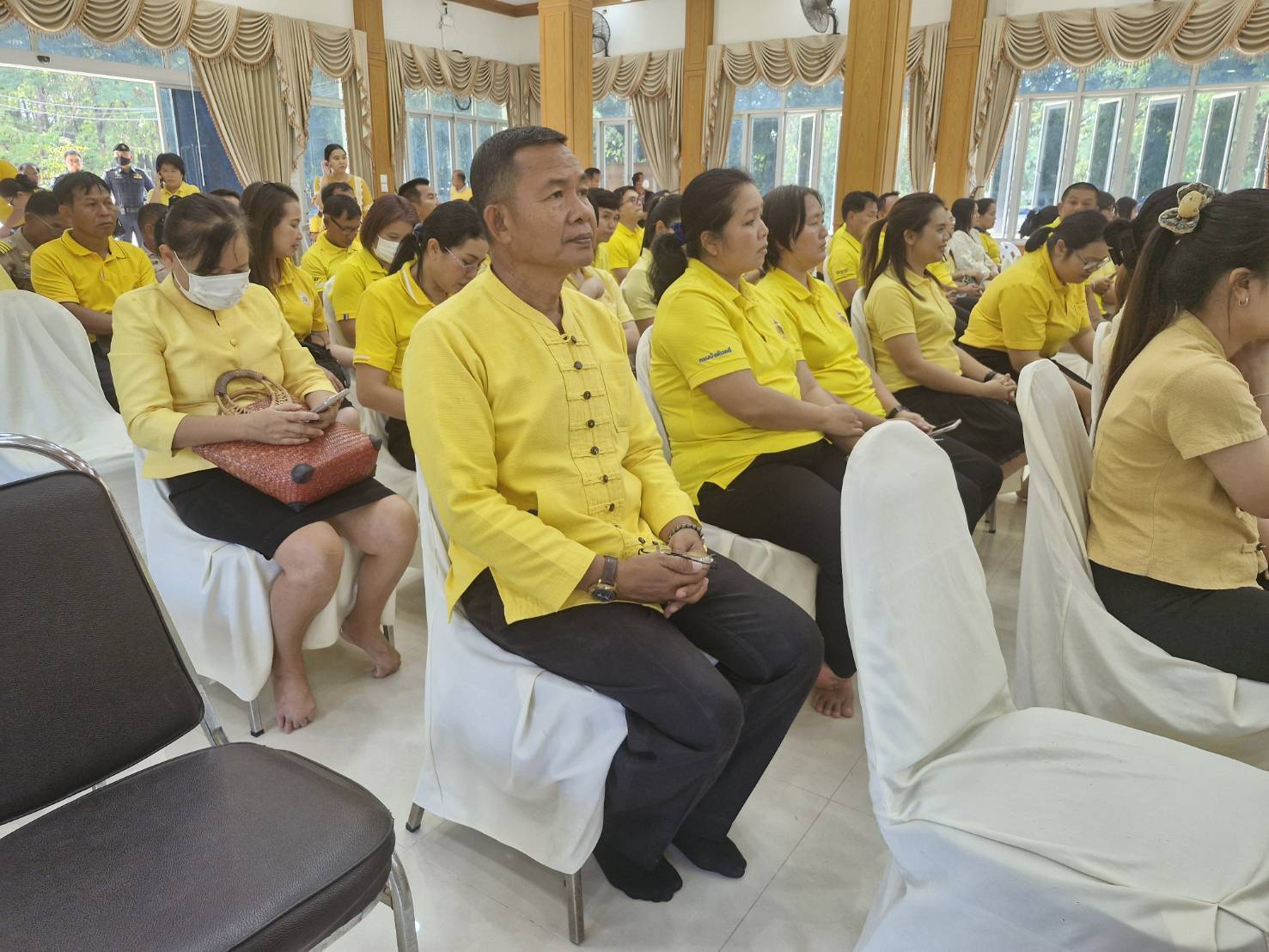 💠จังหวัดมหาสารคาม ประกอบพิธีเจริญพระพุทธมนต์และเจริญจิตตภาวนา ถวายเป็นพระราชกุศลเนื่องในโอกาสวันเฉลิมพระชนมพรรษาของพระบาทสมเด็จพระเจ้าอยู่หัว และพระบรมวงศานุวงศ์ ประจำปี 2567 โดยเครือข่ายองค์กรภาคีความร่วมมือ “โครงการวัด ประชา รัฐ สร้าง สุข” 💠