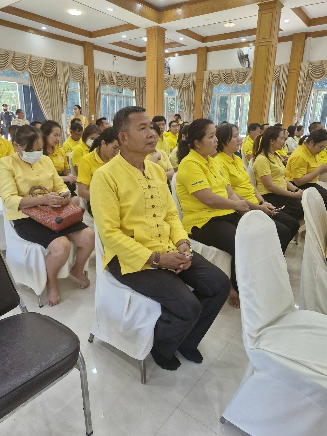 💠จังหวัดมหาสารคาม ประกอบพิธีเจริญพระพุทธมนต์และเจริญจิตตภาวนา ถวายเป็นพระราชกุศลเนื่องในโอกาสวันเฉลิมพระชนมพรรษาของพระบาทสมเด็จพระเจ้าอยู่หัว และพระบรมวงศานุวงศ์ ประจำปี 2567 โดยเครือข่ายองค์กรภาคีความร่วมมือ “โครงการวัด ประชา รัฐ สร้าง สุข” 💠