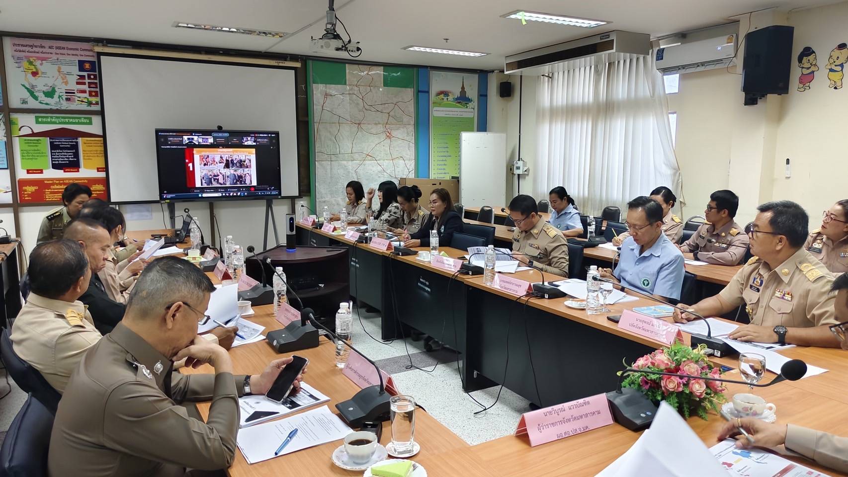 💠พช.มหาสารคาม ร่วมประชุมศูนย์ปฏิบัติการติดตามเร่งรัดการบำบัดรักษา ฟื้นฟูสภาพทางสังคม ป้องกัน และปราบปรามยาเสพติด ครั้งที่ 1/2567💠